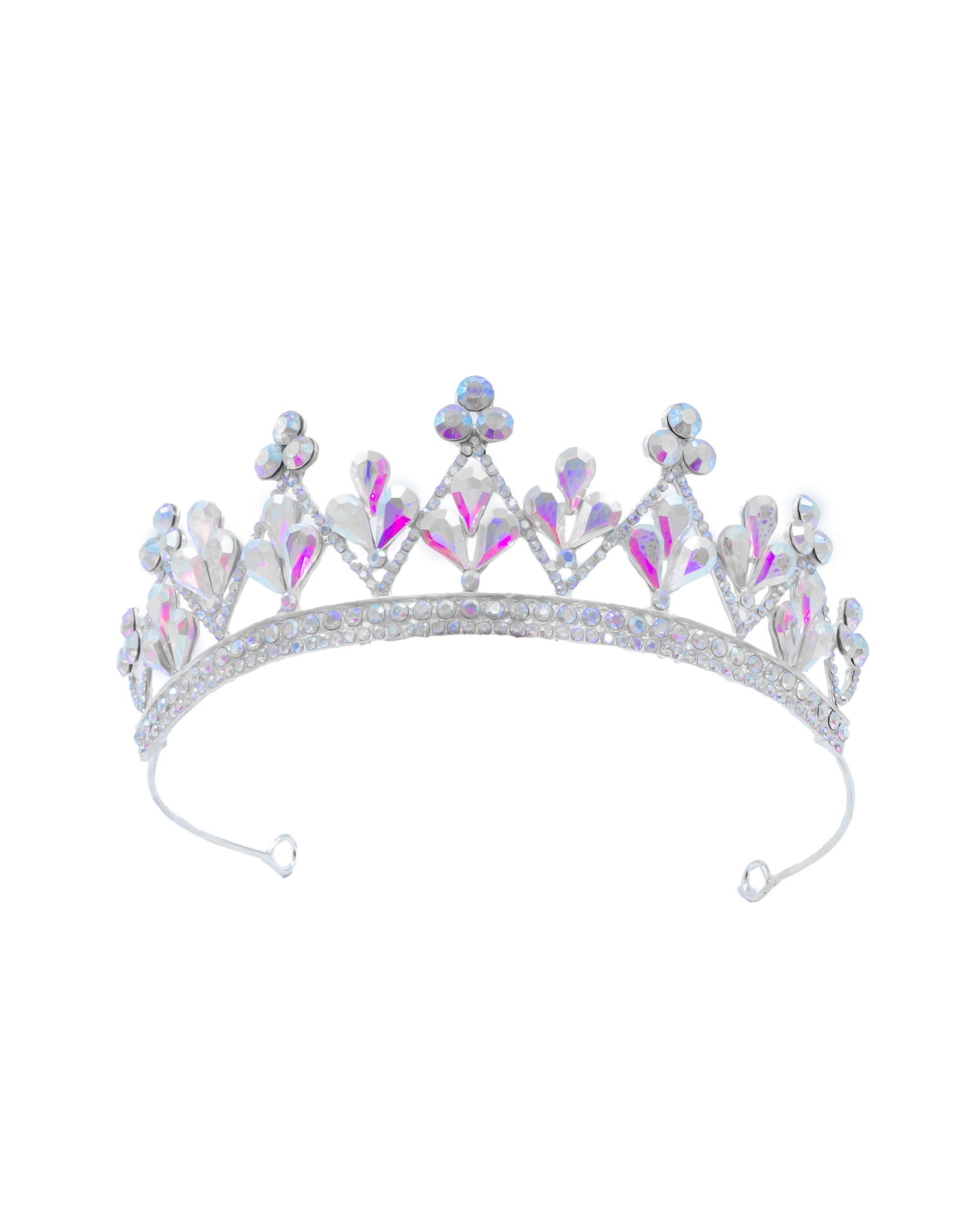 Corona Plateada de Diadema con piedras  - M97 Oro Laminado