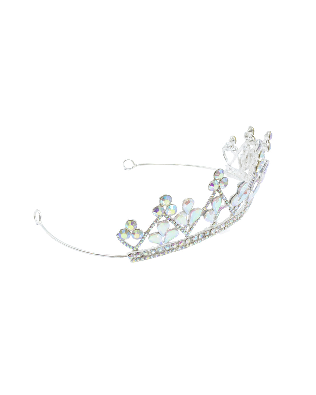 Corona Plateada de Diadema con piedras  - M97 Oro Laminado