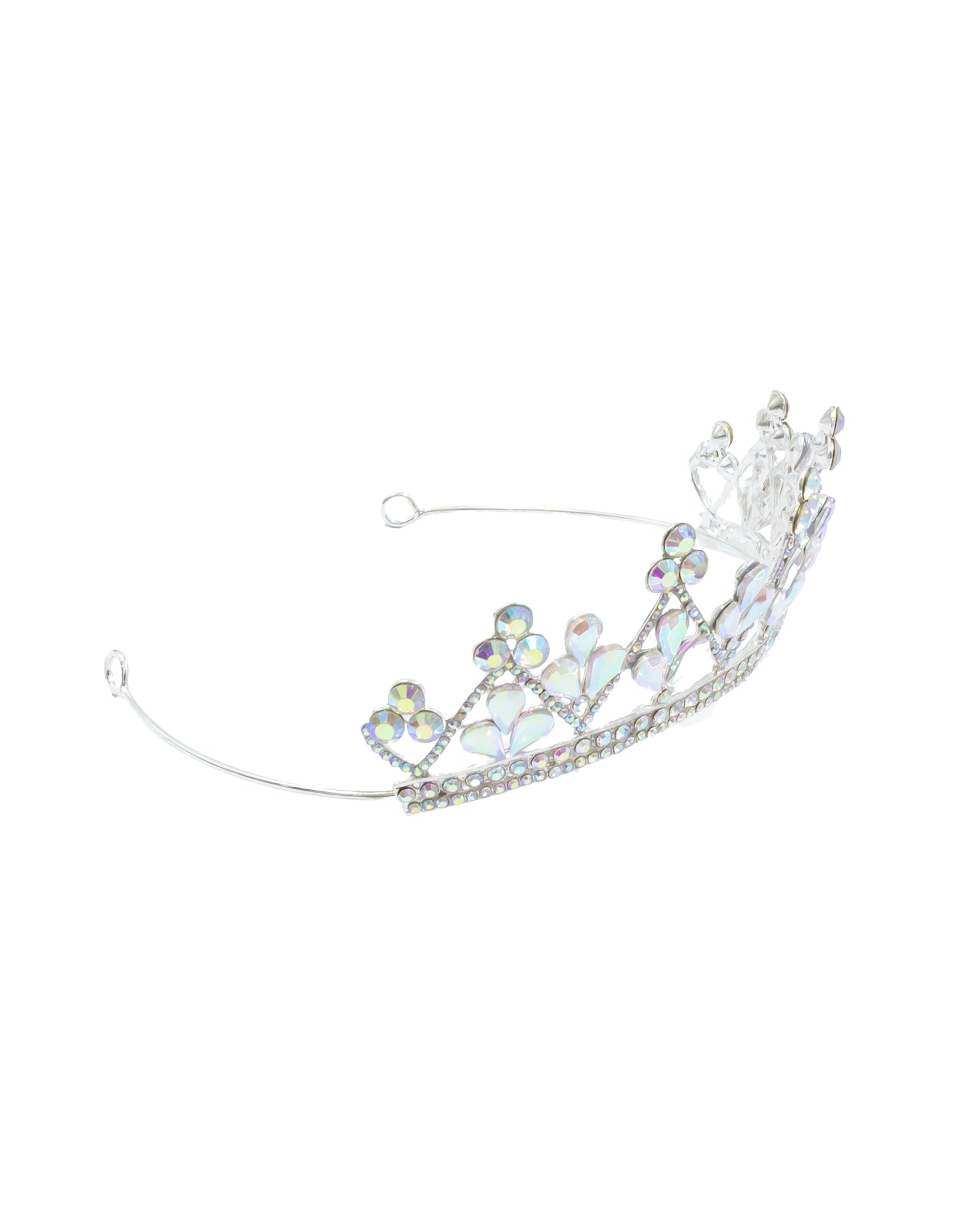 Corona Plateada de Diadema con piedras  - M97 Oro Laminado