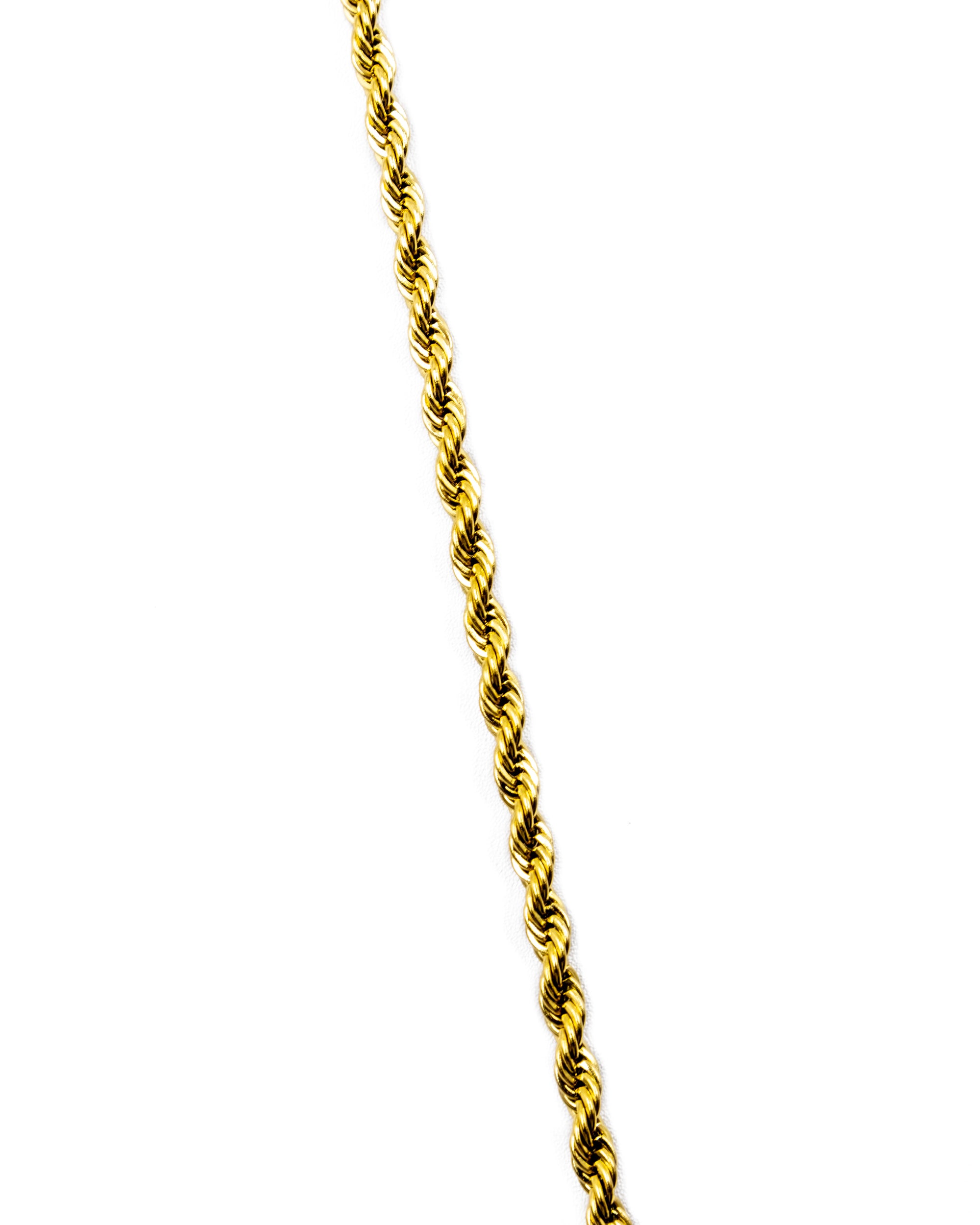 Cadena Larga de Eslabones Dorada - M9 Acero Inoxidable
