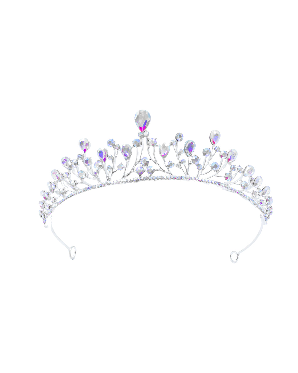 Corona Plateada de Diadema con piedras  - M104 Oro Laminado