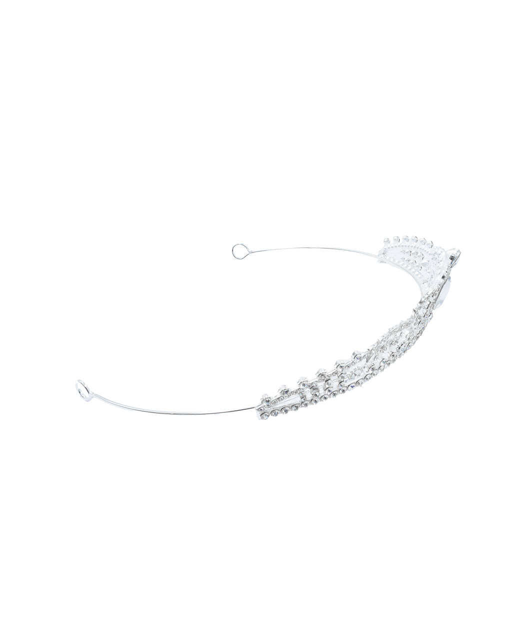 Corona Plateada de Diadema con piedras  - M105 Oro Laminado