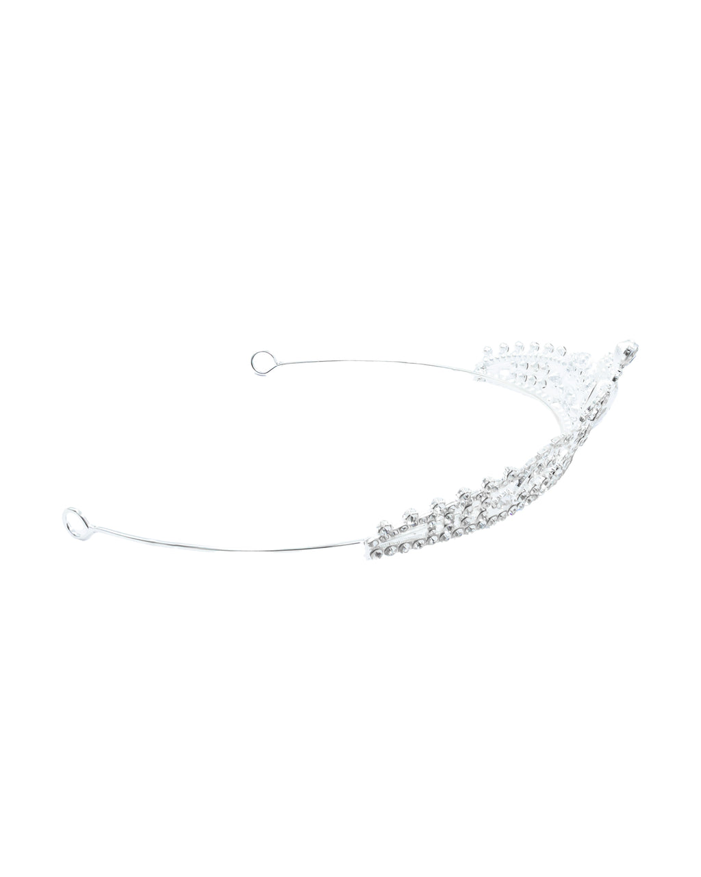 Corona Plateada de Diadema con piedras  - M106 Oro Laminado