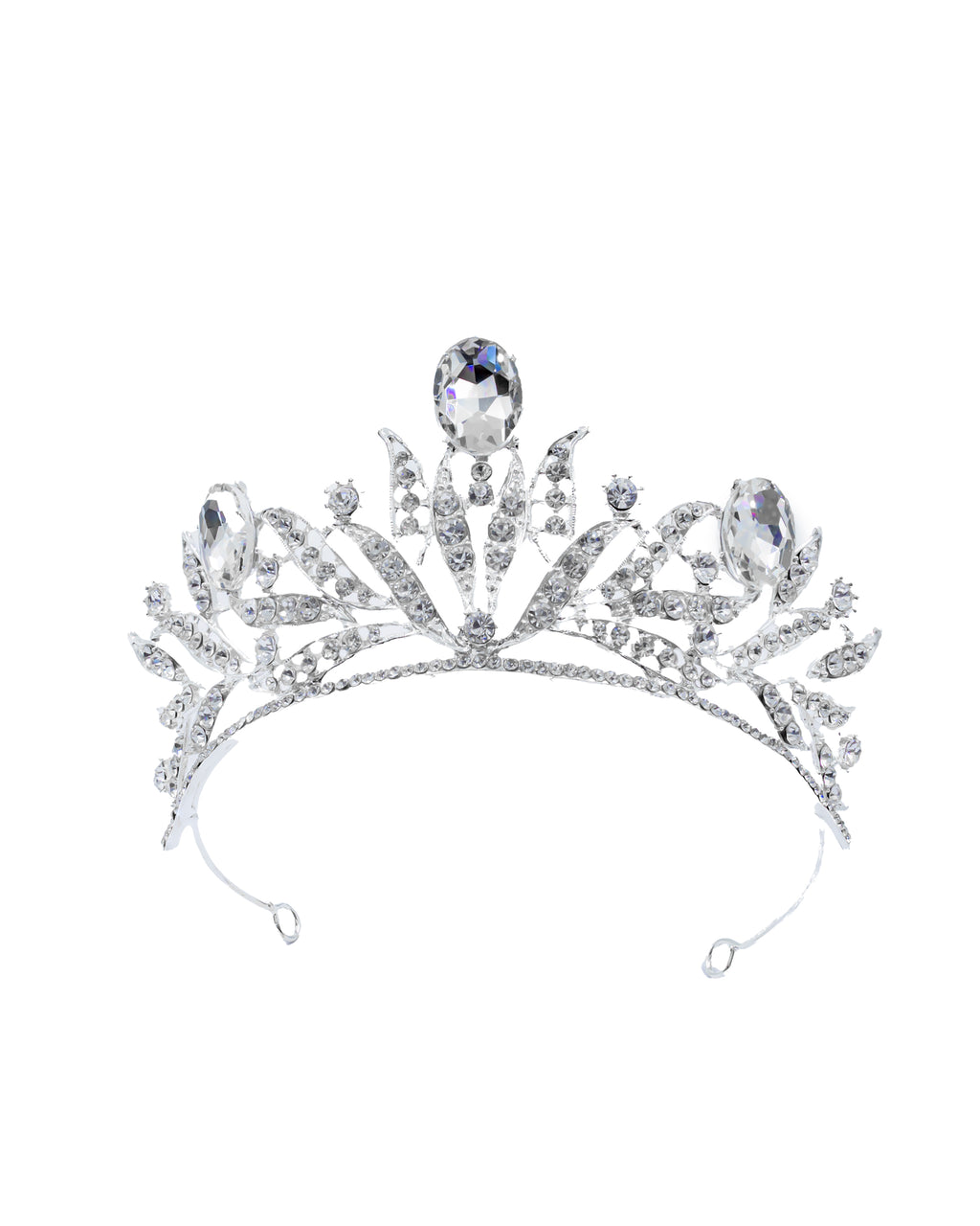 Corona Plateada de Diadema con piedras  - M109 Oro Laminado