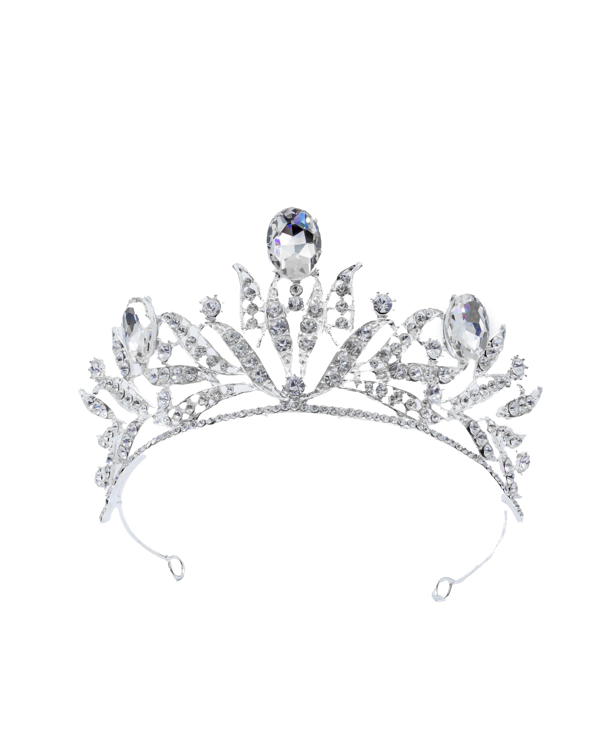 Corona Plateada de Diadema con piedras  - M109 Oro Laminado