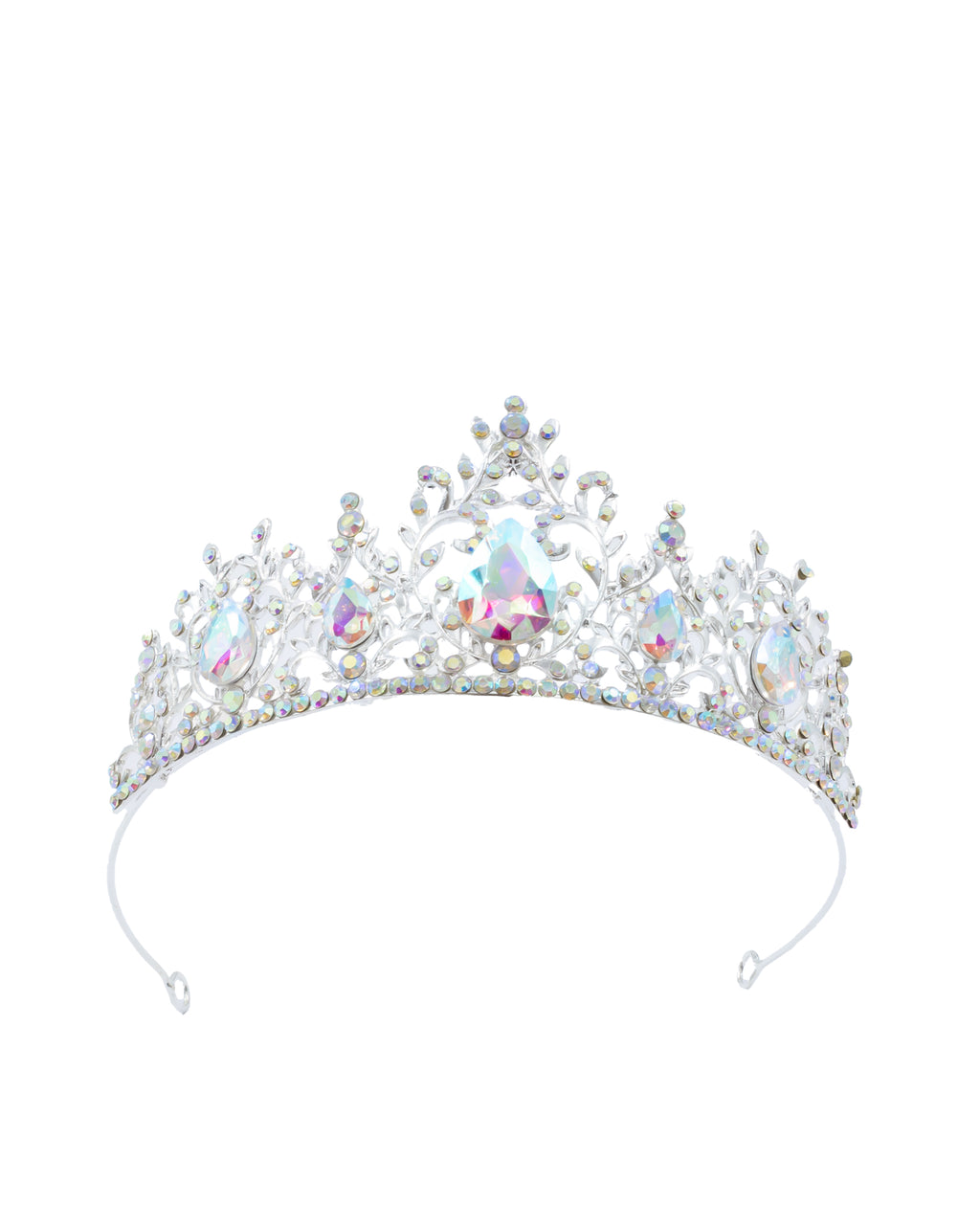 Corona Plateada de Diadema con piedras  - M112 Oro Laminado