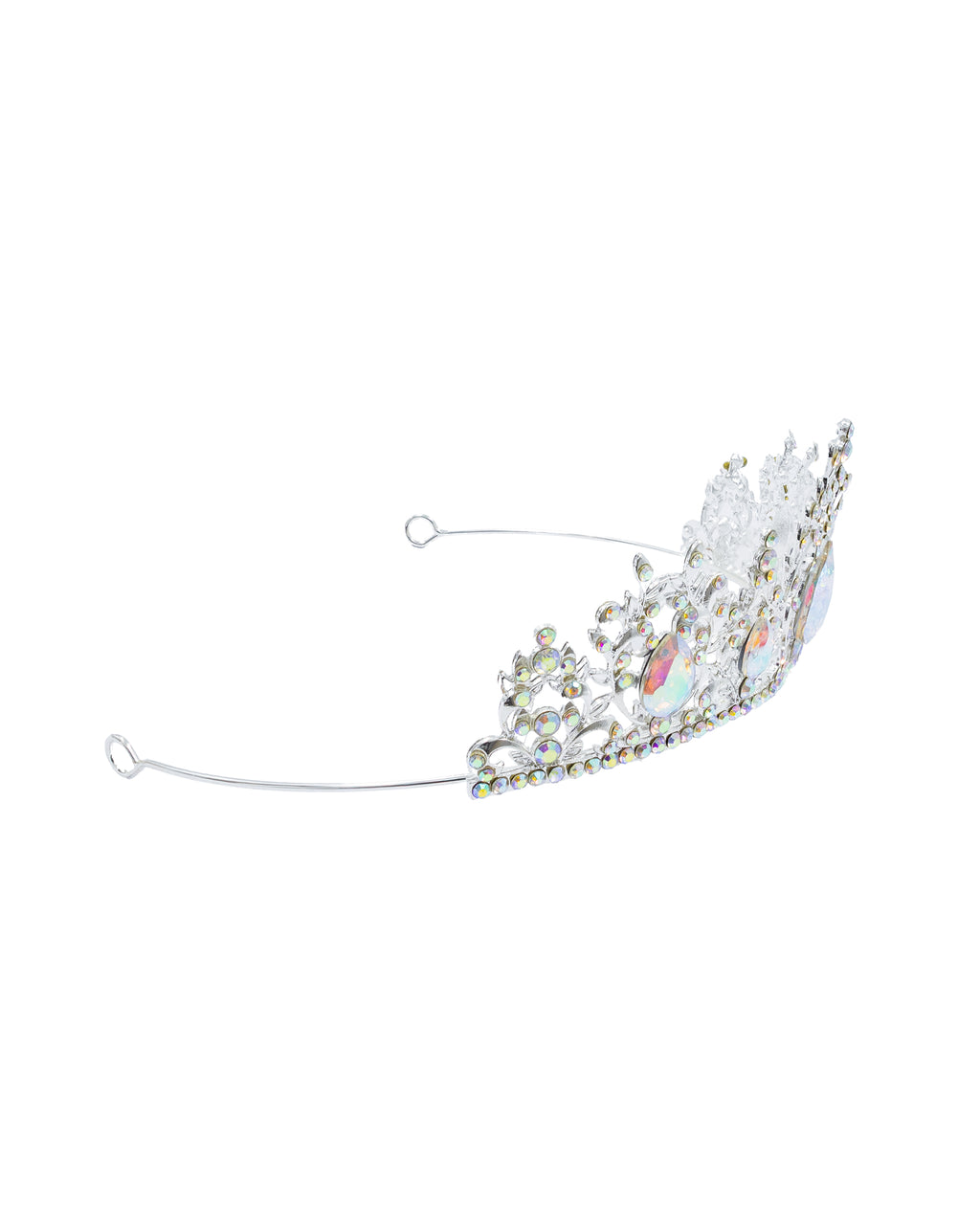 Corona Plateada de Diadema con piedras  - M112 Oro Laminado