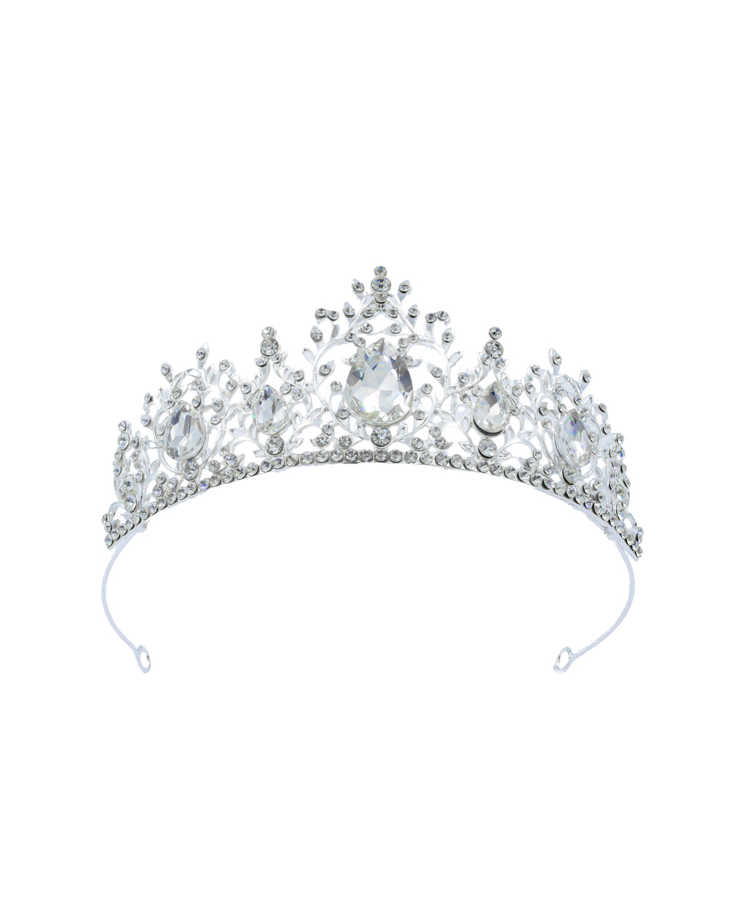 Corona Plateada de Diadema con piedras  - M113 Oro Laminado