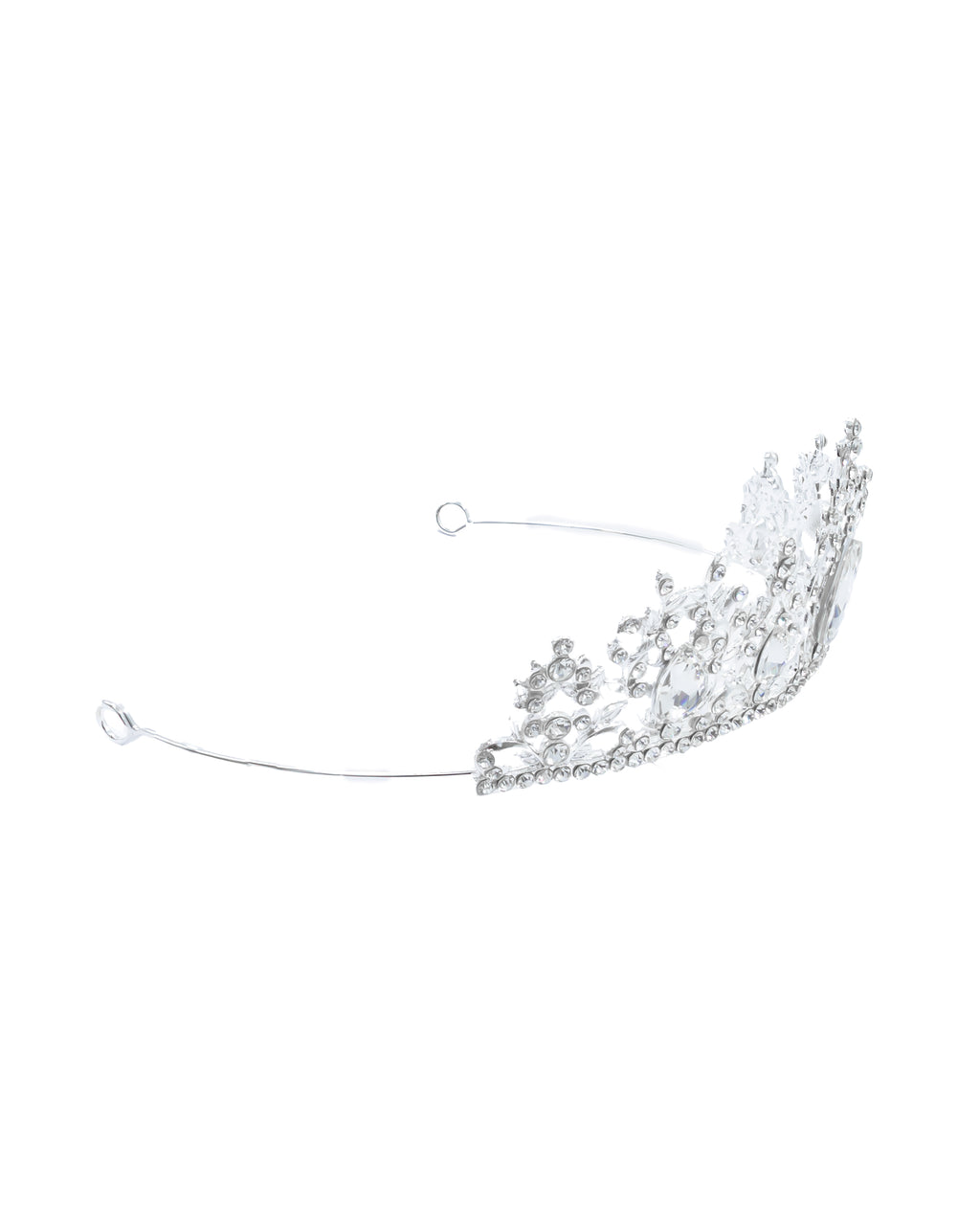 Corona Plateada de Diadema con piedras  - M113 Oro Laminado