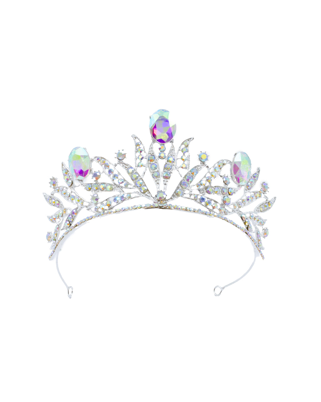 Corona Plateada de Diadema con piedras  - M114 Oro Laminado