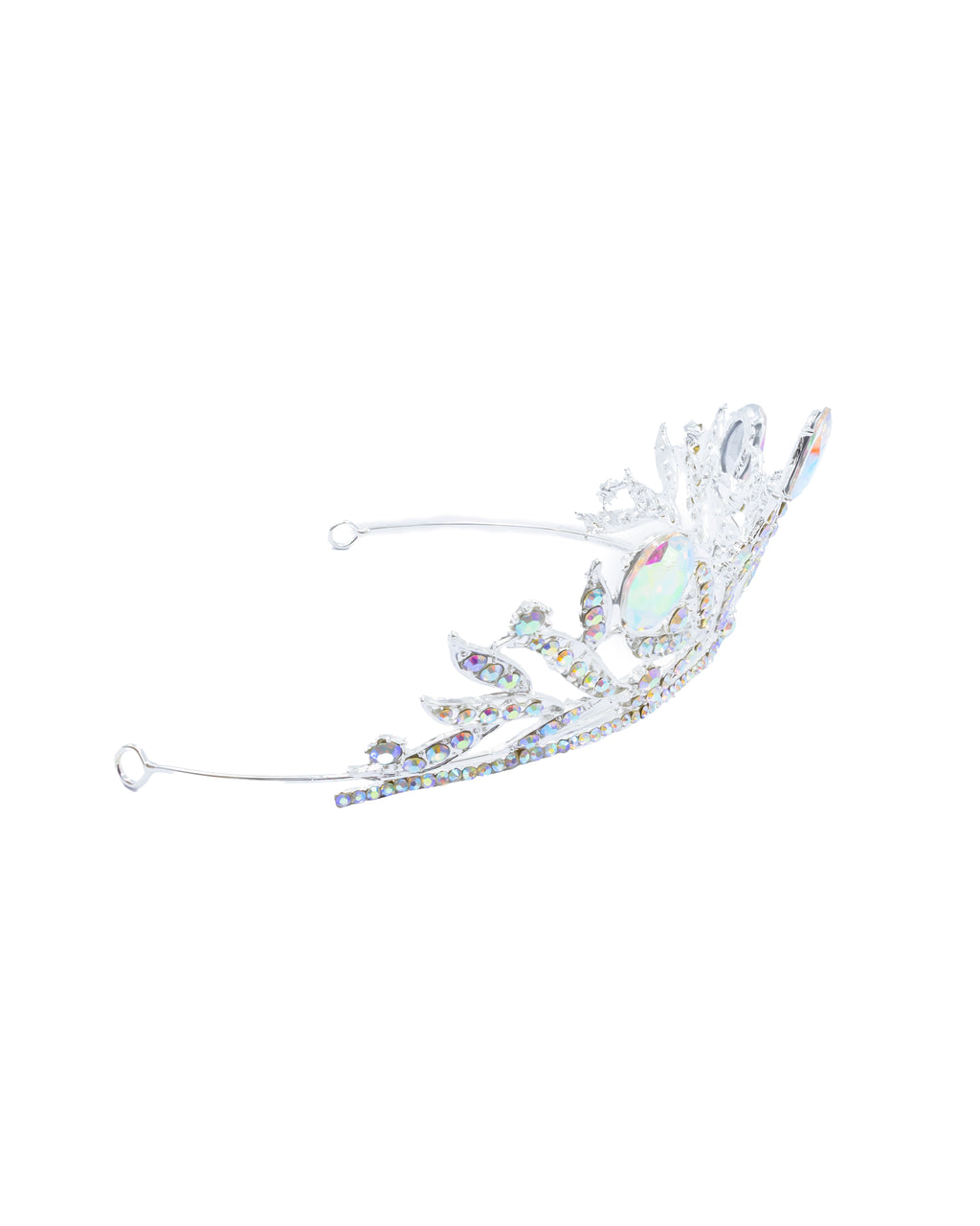 Corona Plateada de Diadema con piedras  - M114 Oro Laminado
