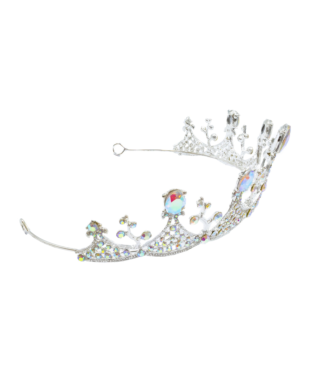 Corona Plateada de Diadema con piedras  - M115 Oro Laminado