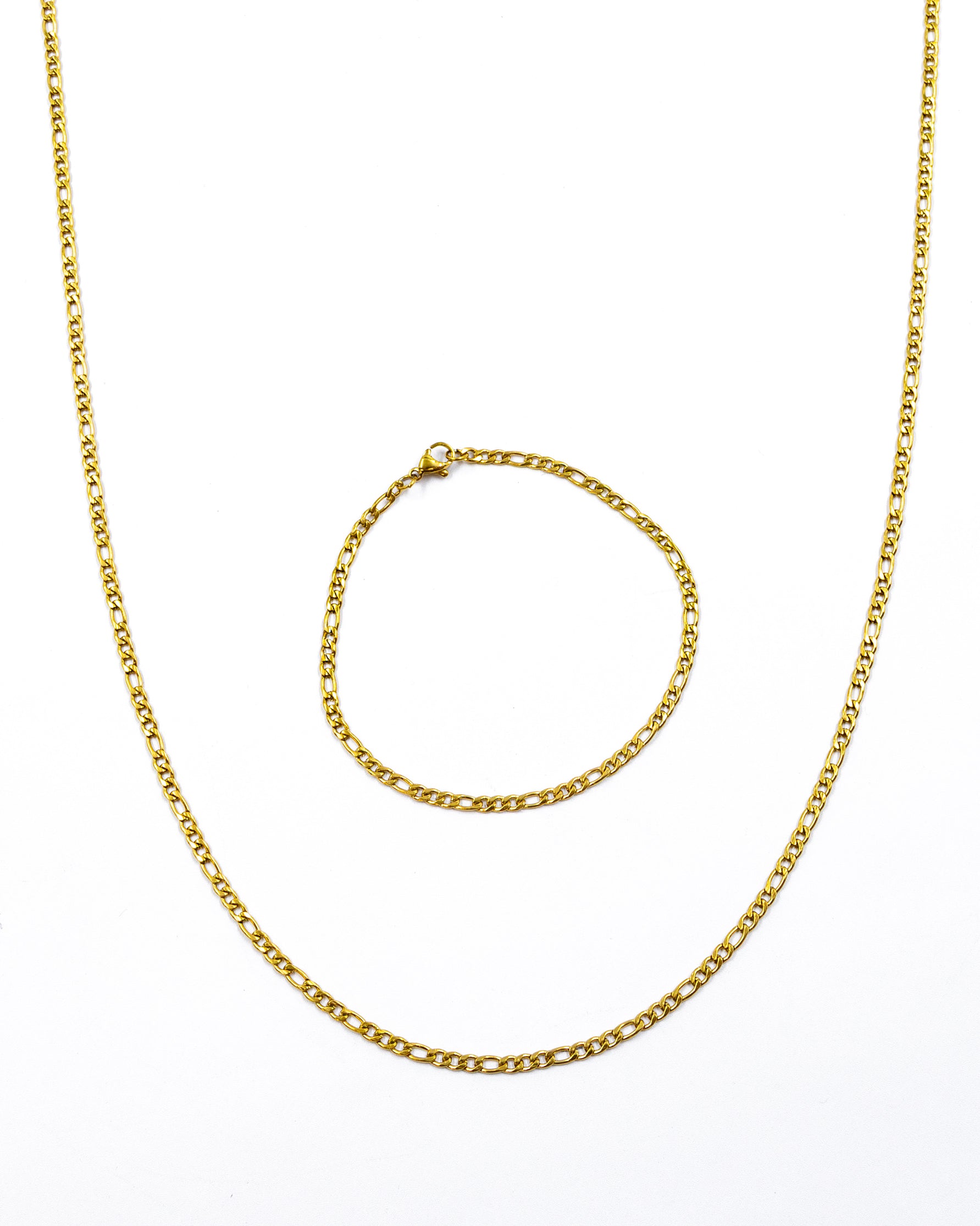 Cadena con Pulsera Dorada - M32 Acero Inoxidable
