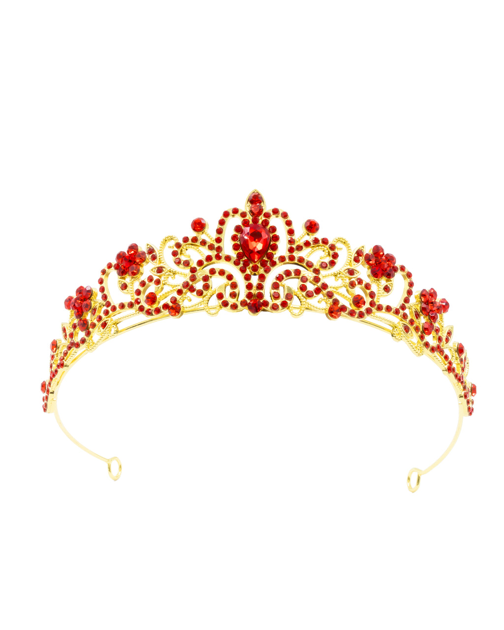 Corona Dorada de Diadema con piedras  - M131 Oro Laminado