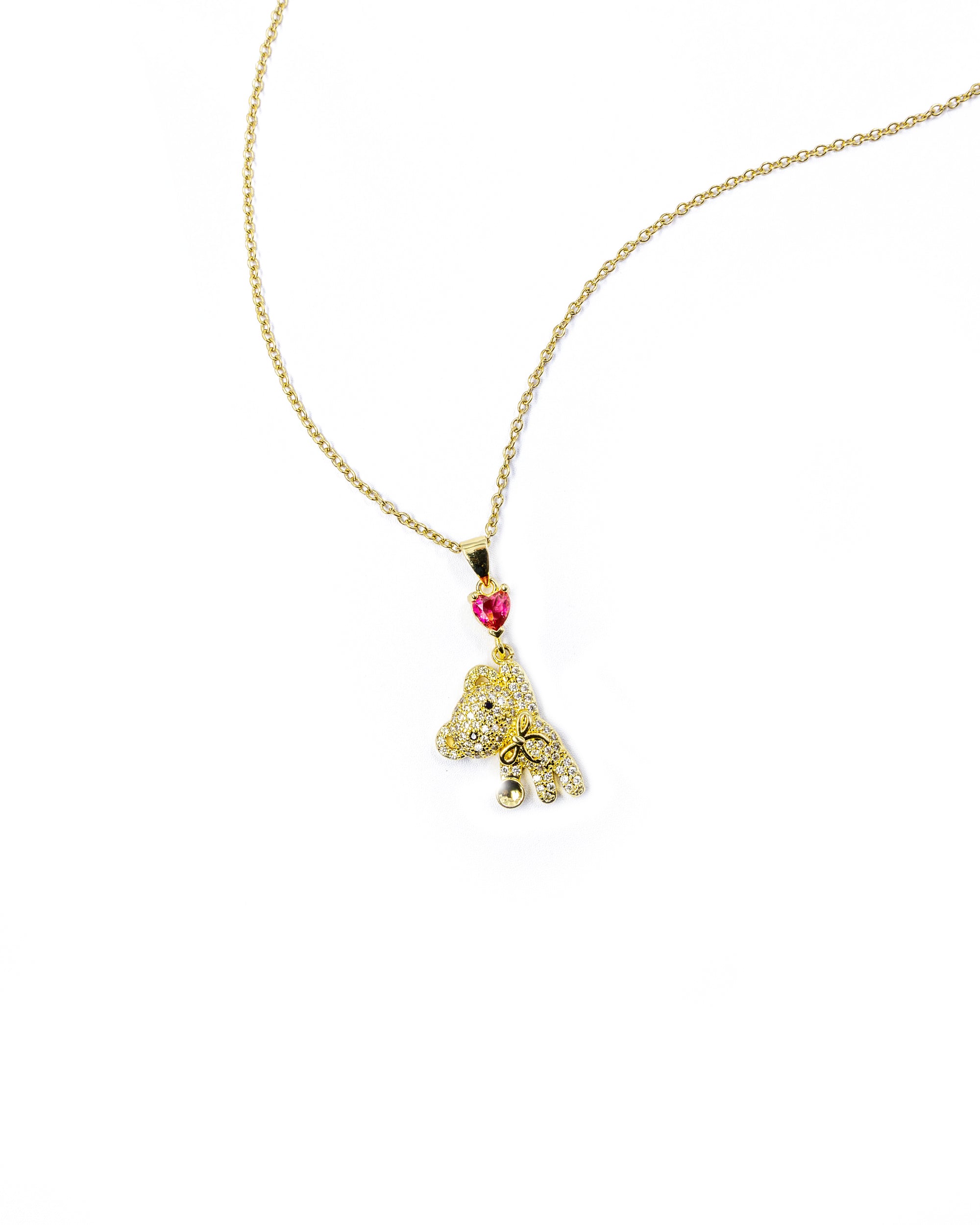 Collar de Oso con Corazon - M46 Acero Inoxidable