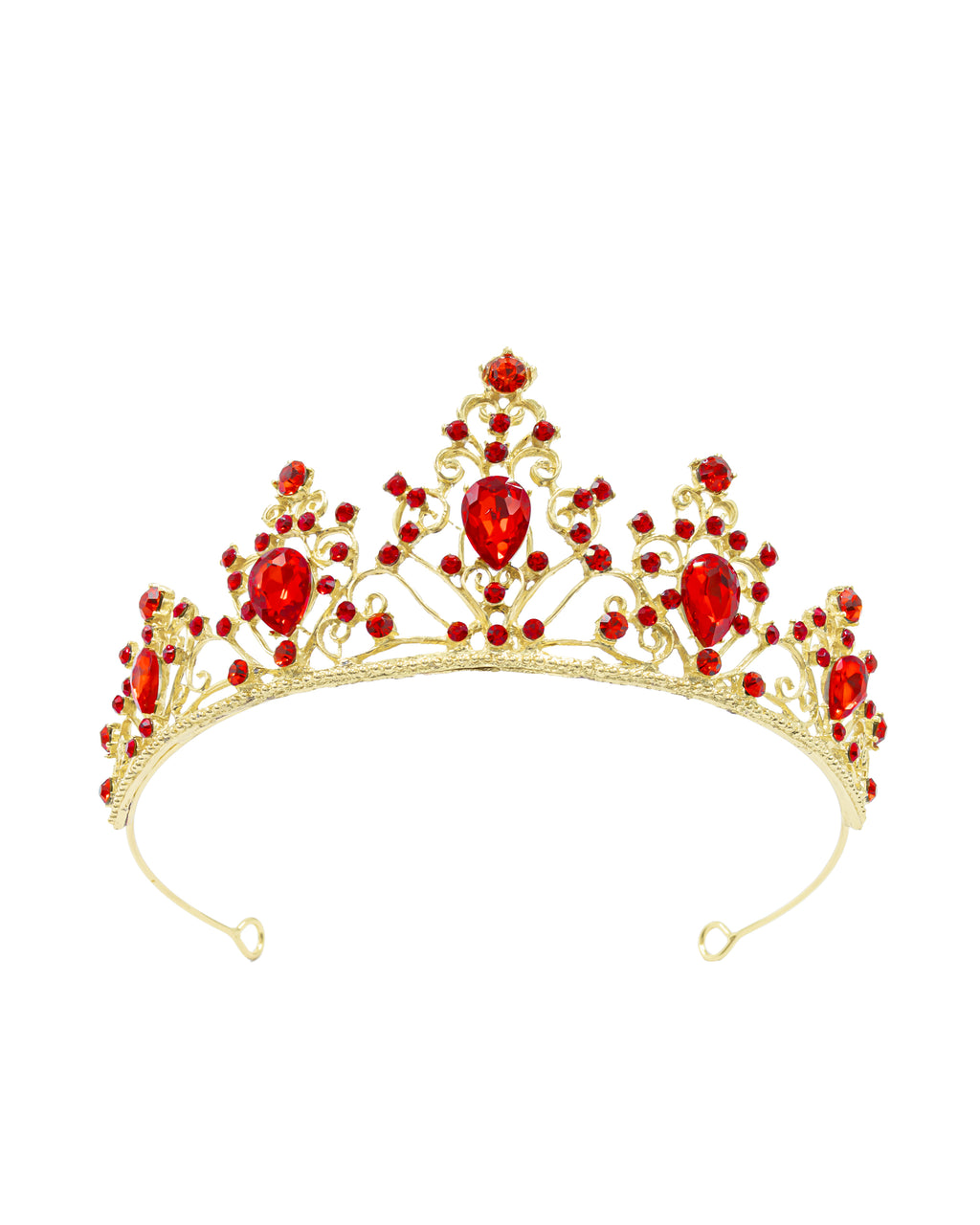 Corona Dorada de Diadema con piedras  - M149 Oro Laminado