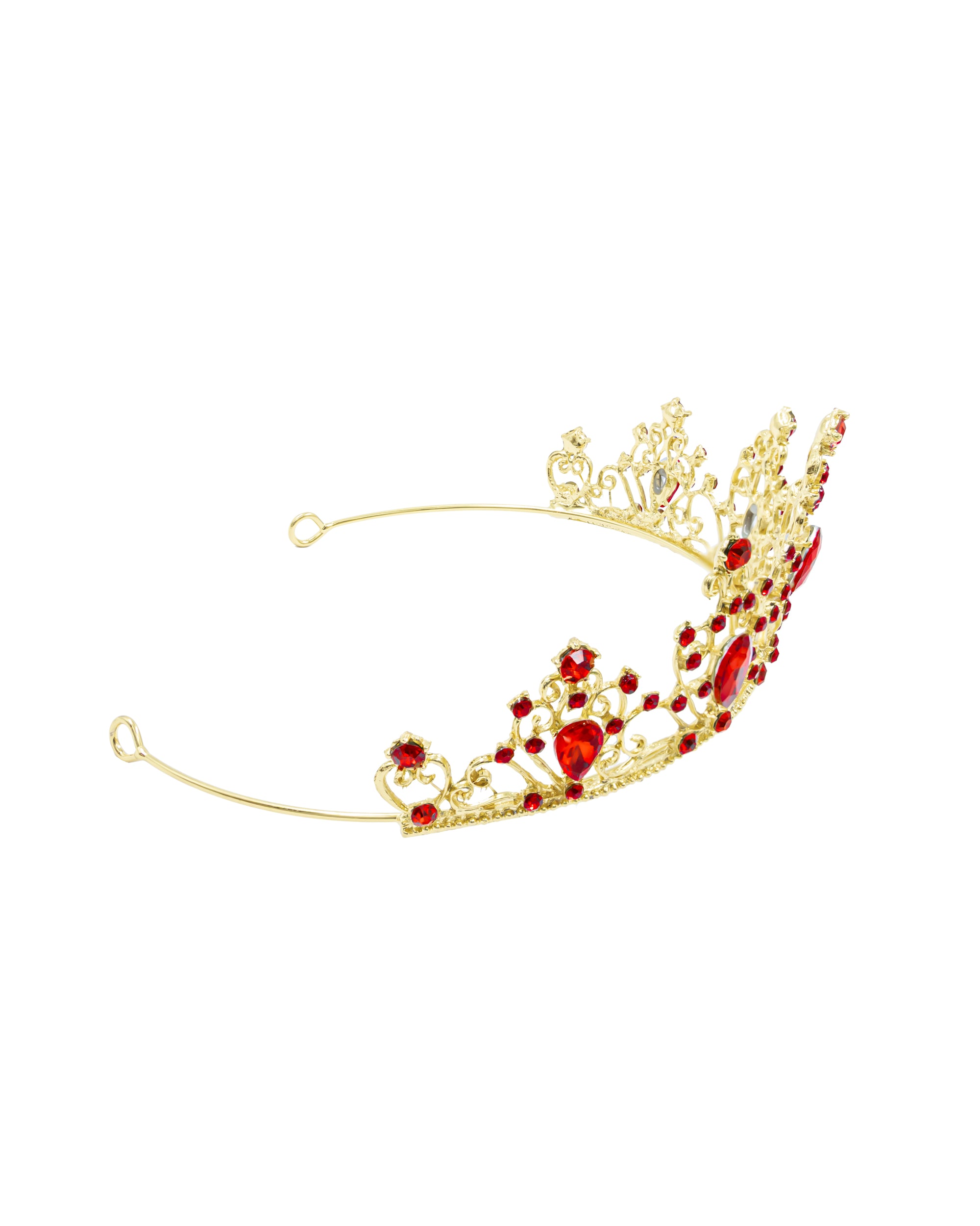 Corona Dorada de Diadema con piedras  - M149 Oro Laminado