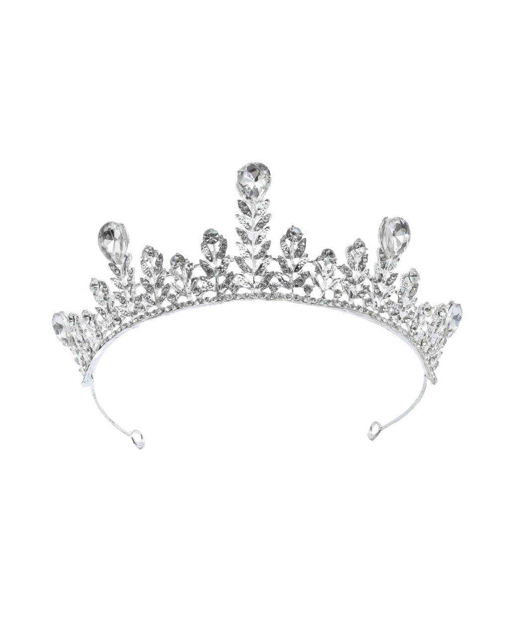 Corona Plateada de Diadema con piedras  - M175 Oro Laminado