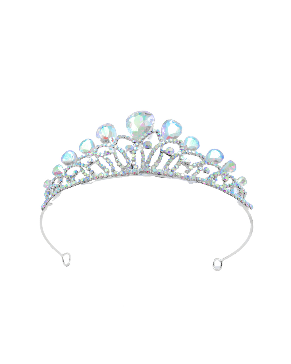 Corona Plateada de Diadema con piedras  - 187 Oro Laminado