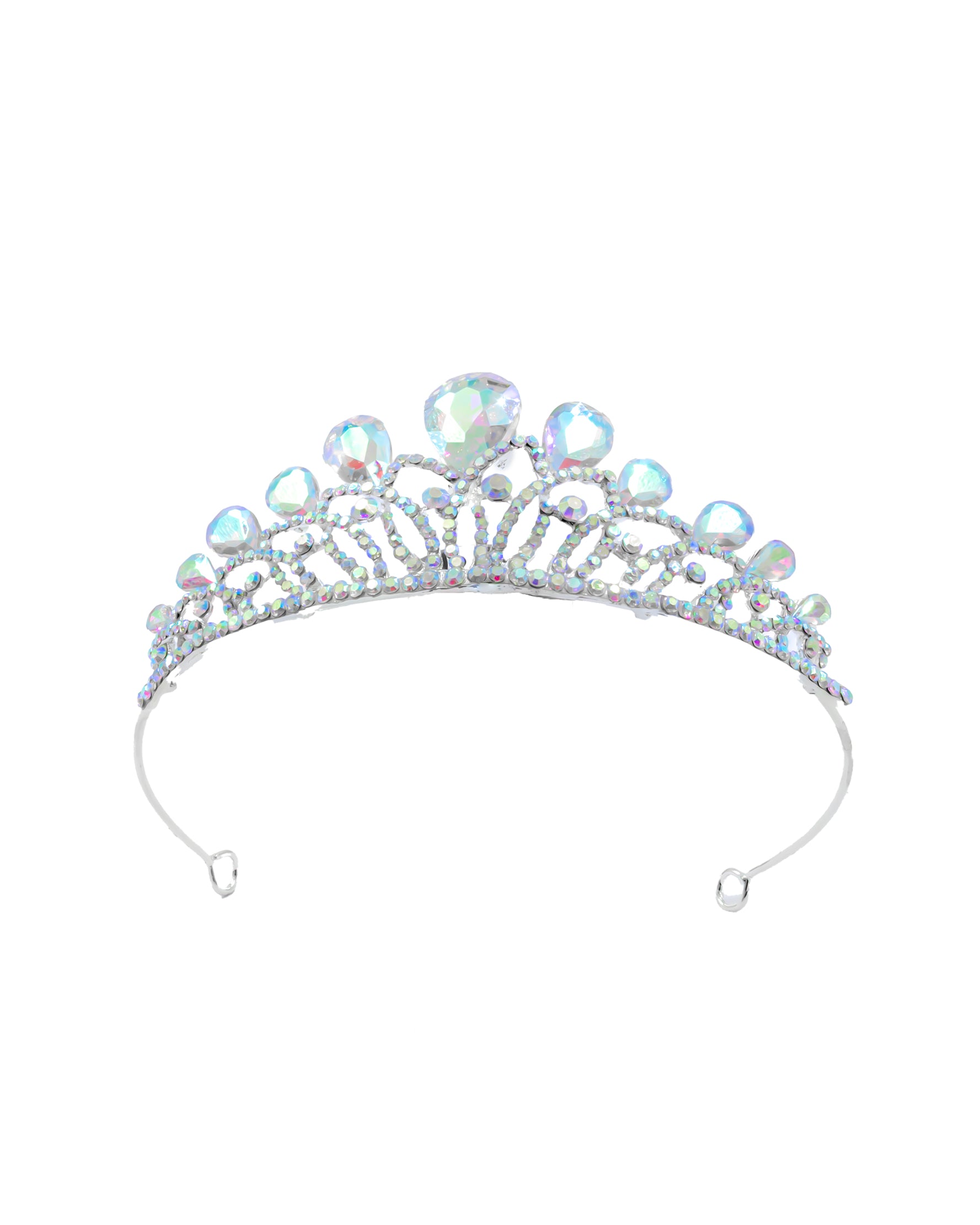 Corona Plateada de Diadema con piedras  - 187 Oro Laminado