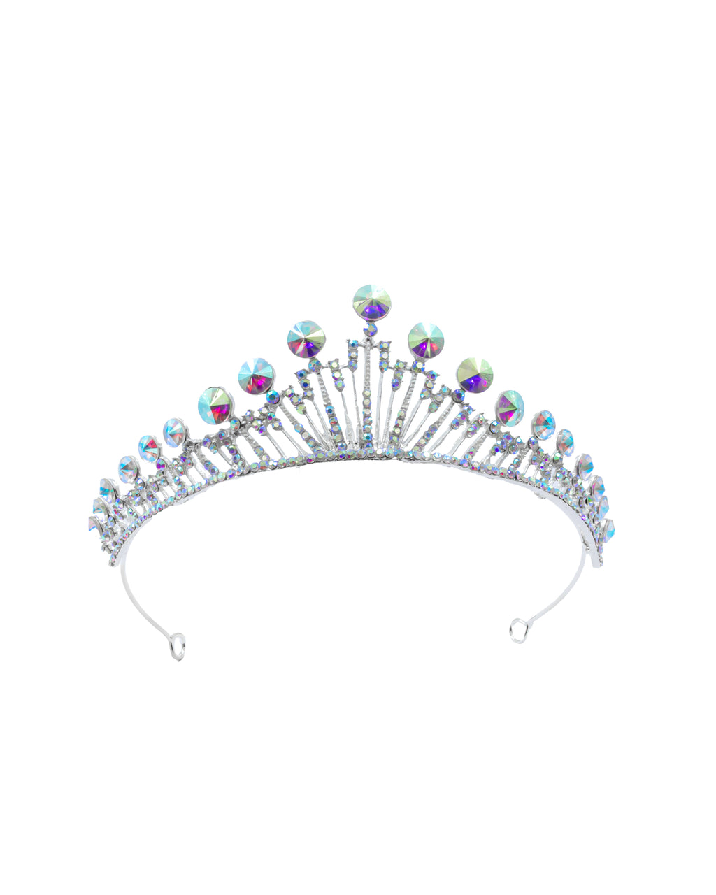 Corona Plateada de Diadema con piedras  - 186 Oro Laminado