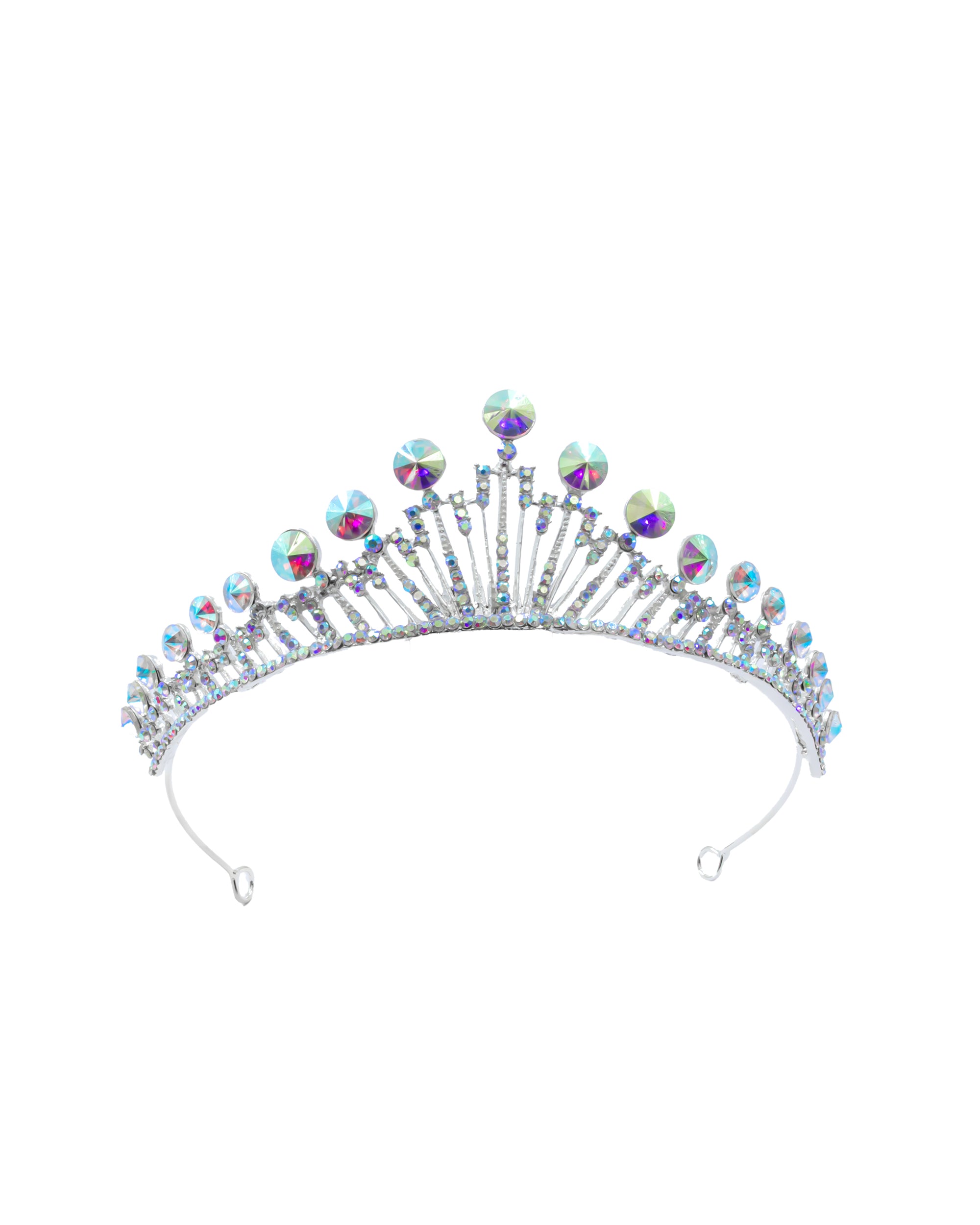Corona Plateada de Diadema con piedras  - 186 Oro Laminado