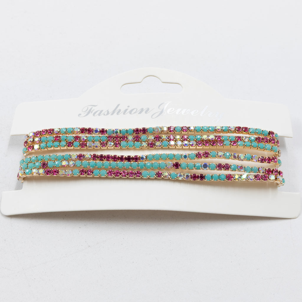Pulseras de Strass M1 Oro Laminado