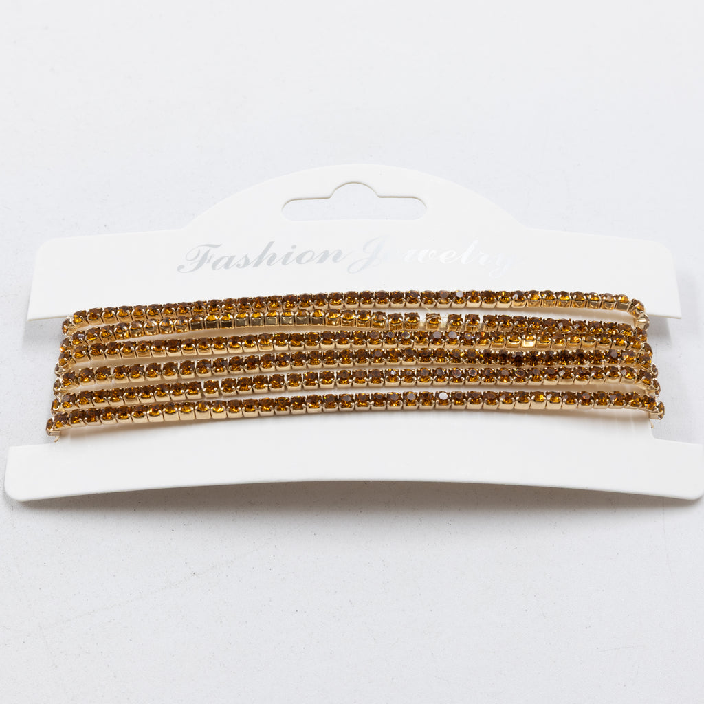 Pulseras de Strass M2 Oro Laminado