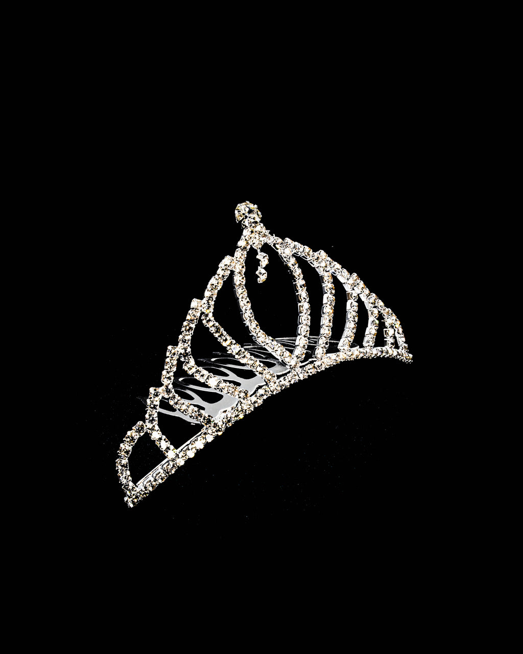 Tiara Plateada M61 Oro Laminado