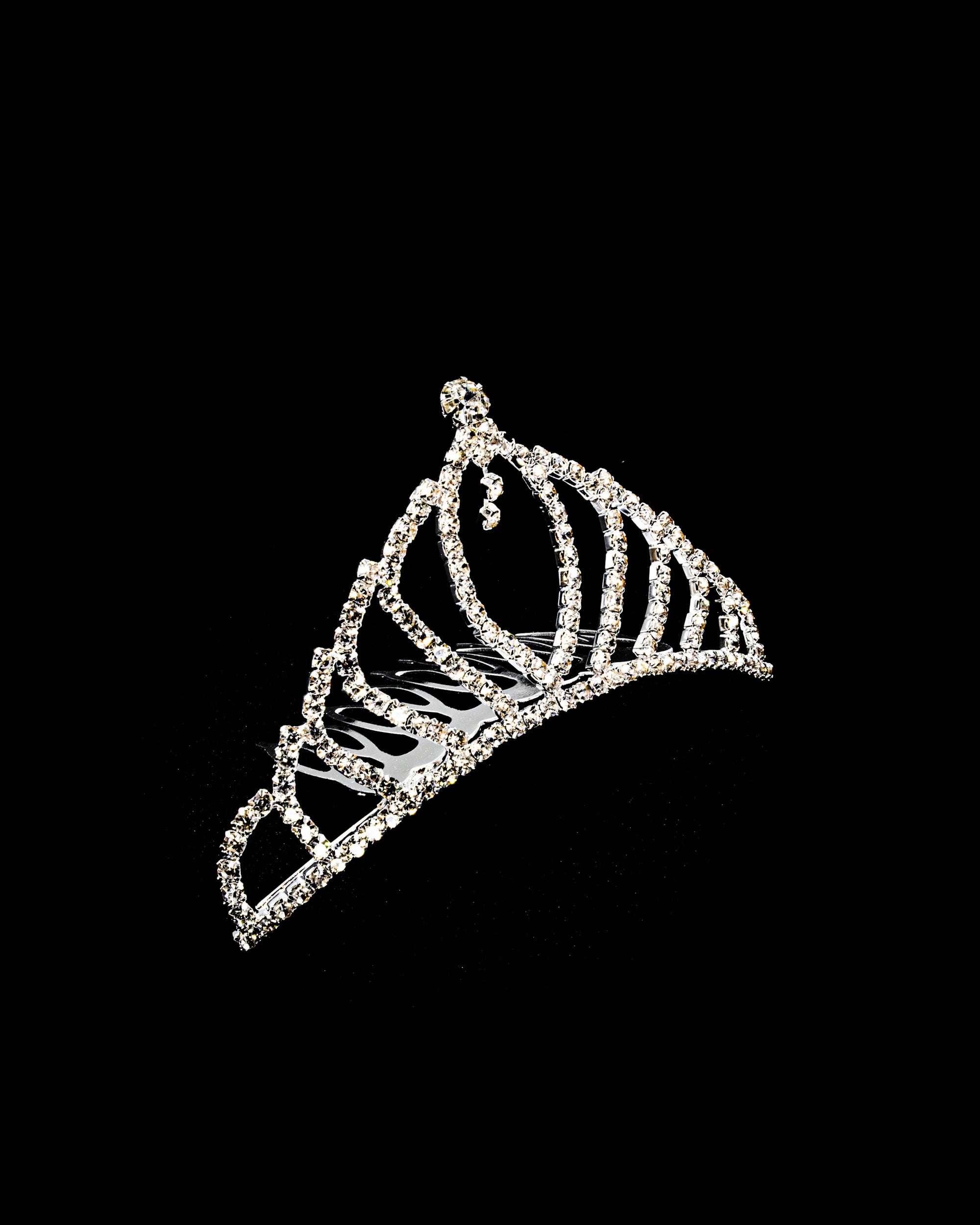 Tiara Plateada M61 Oro Laminado