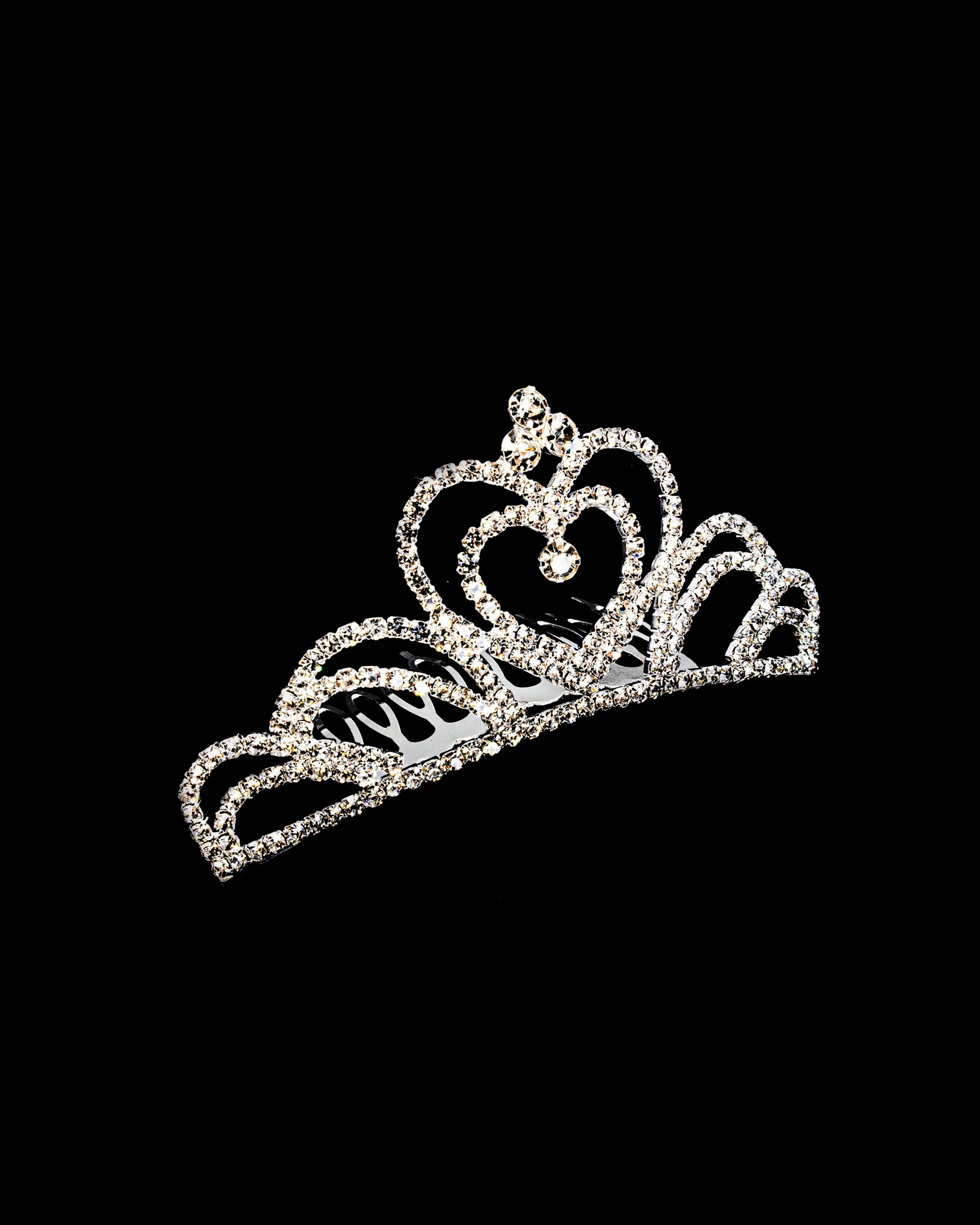 Tiara Plateada M68 Oro Laminado
