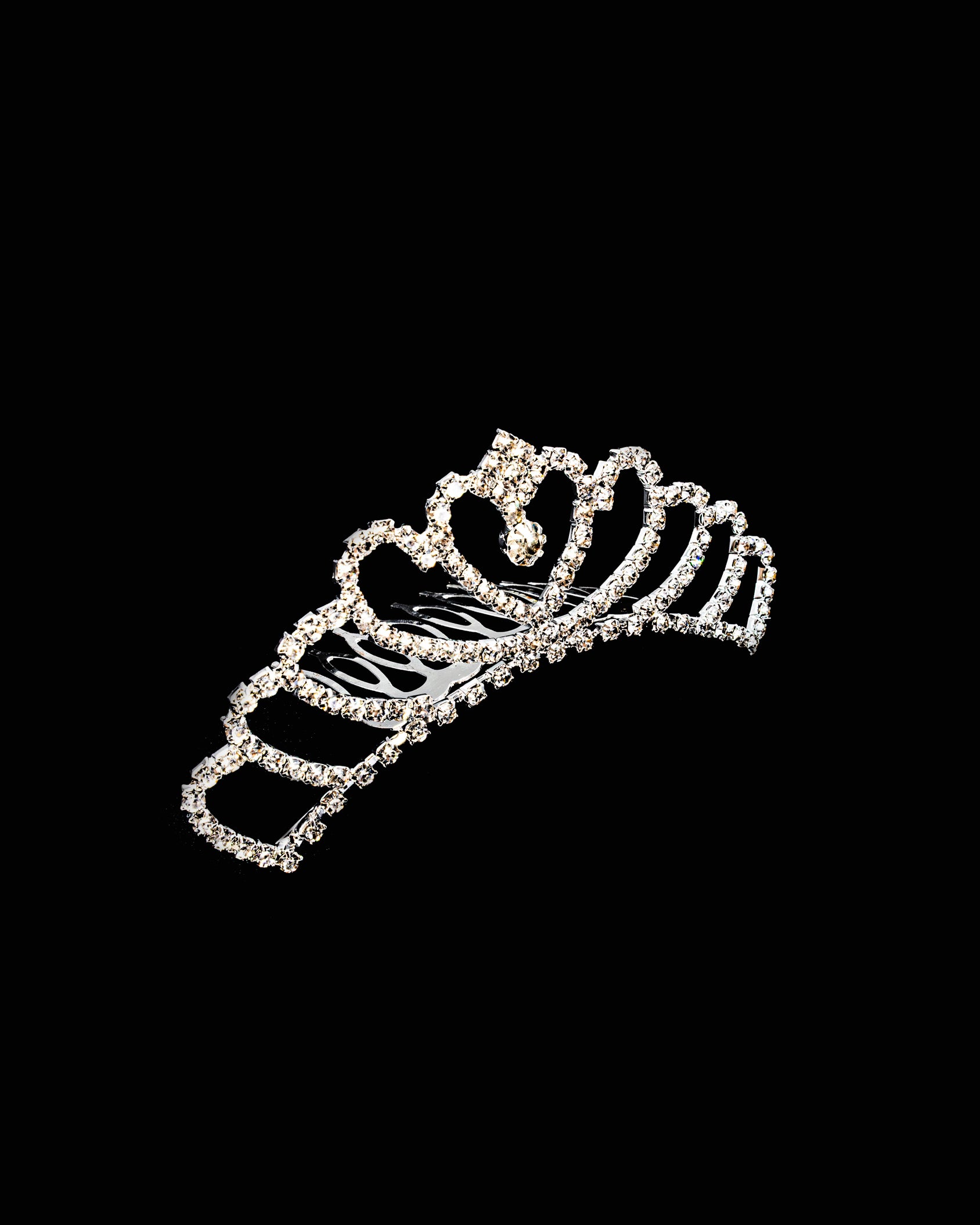 Tiara Plateada M71 Oro Laminado