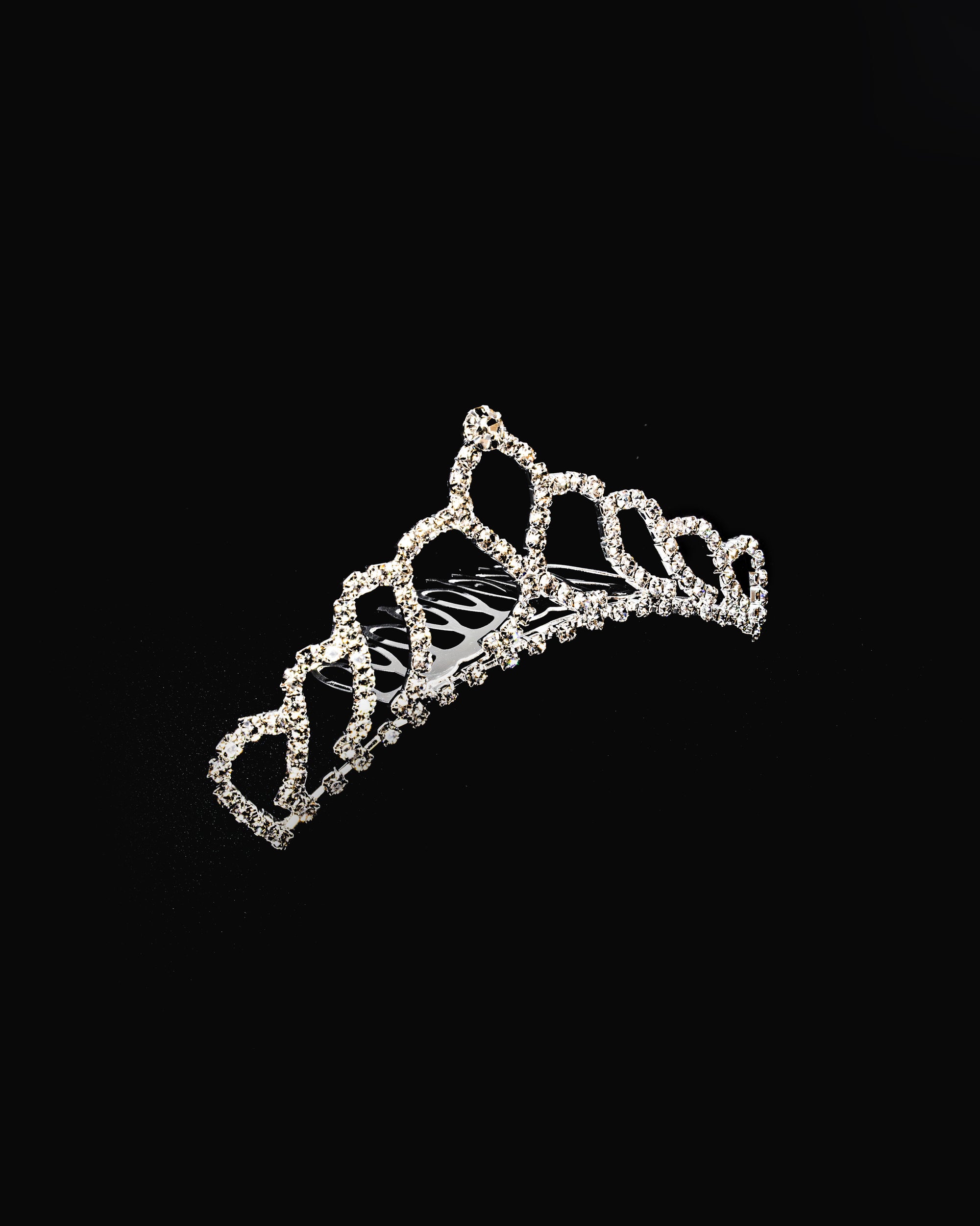 Tiara Plateada M74 Oro Laminado