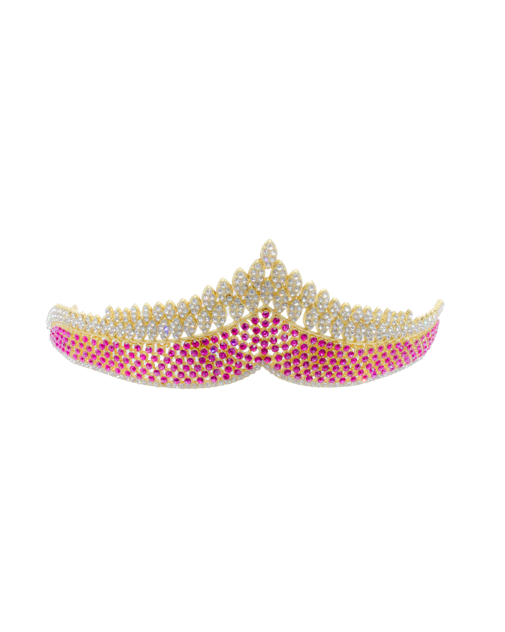 Corona Dorada de Diadema con piedras  - M228 Oro Laminado