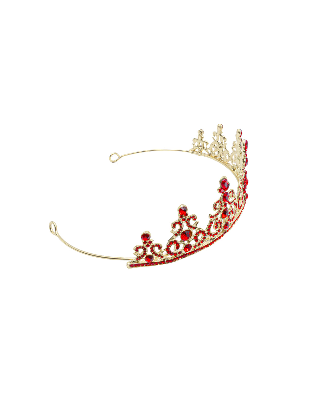 Corona Dorada de Diadema con piedras  - M235 Oro Laminado