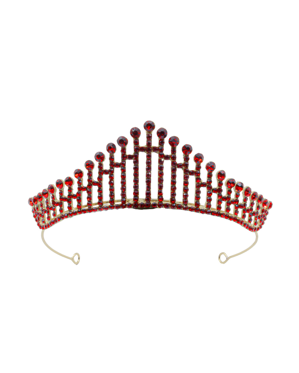 Corona Dorada de Diadema con piedras  - M240 Oro Laminado