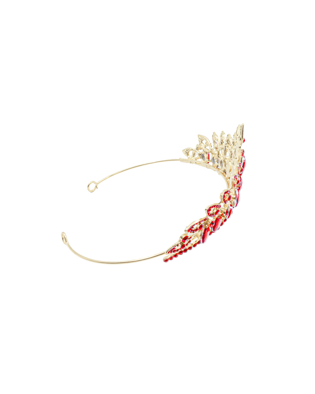 Corona Dorada de Diadema con piedras  - M242 Oro Laminado
