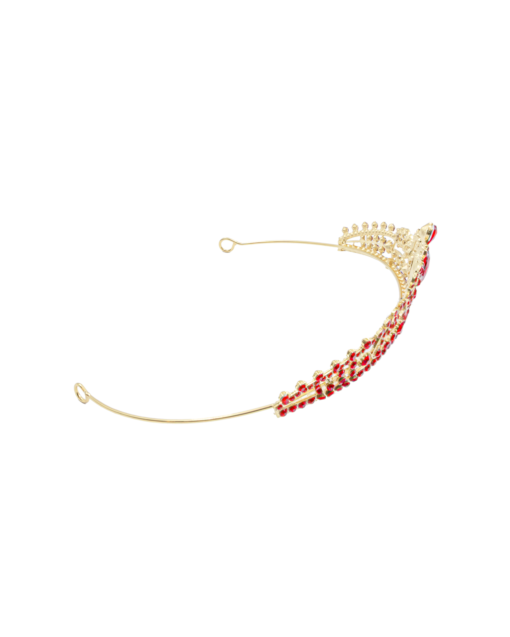 Corona Dorada de Diadema con piedras  - M257 Oro Laminado