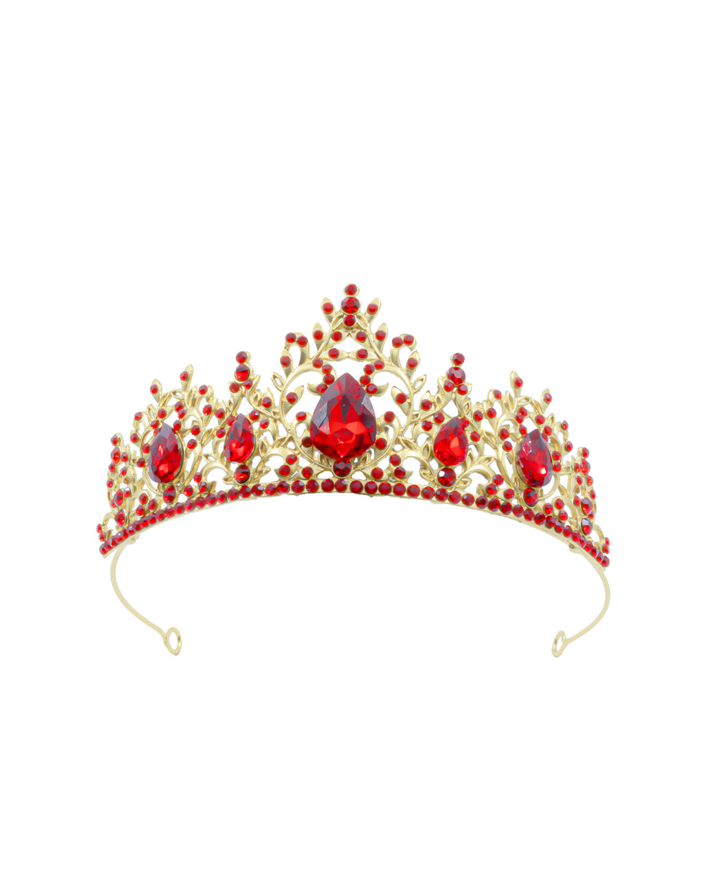 Corona Dorada de Diadema con piedras  - M266 Oro Laminado