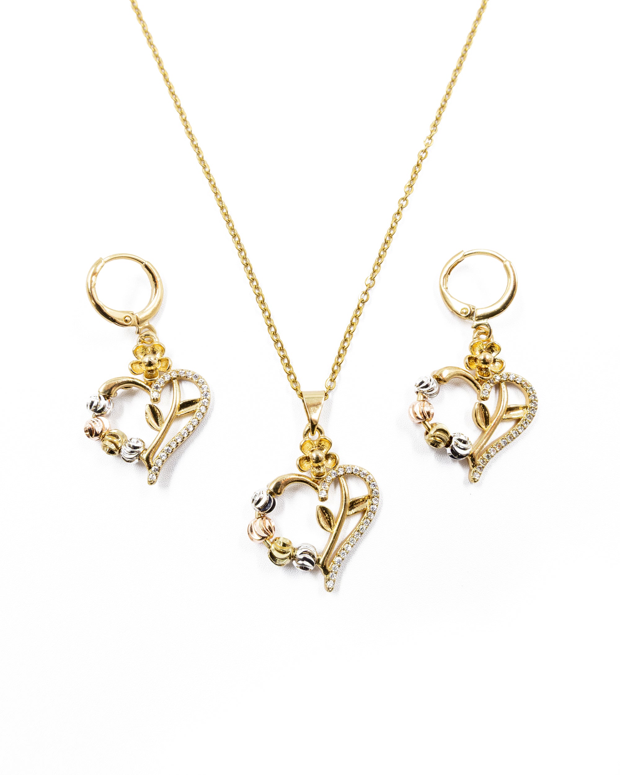 Conjunto dorado de Corazon M16 Oro Laminado