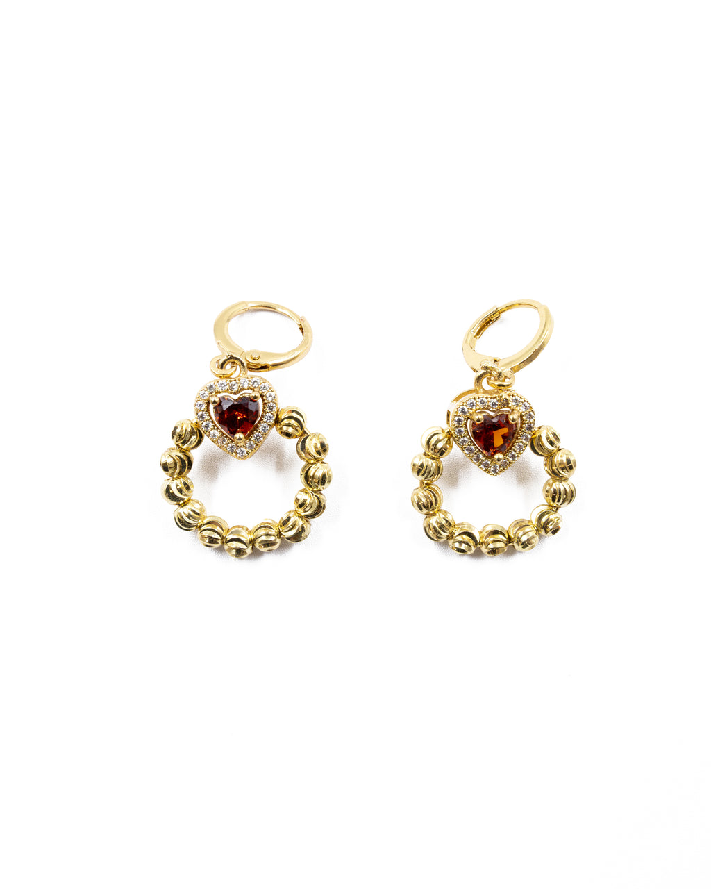 Conjunto dorado de Corazon M18 Oro Laminado