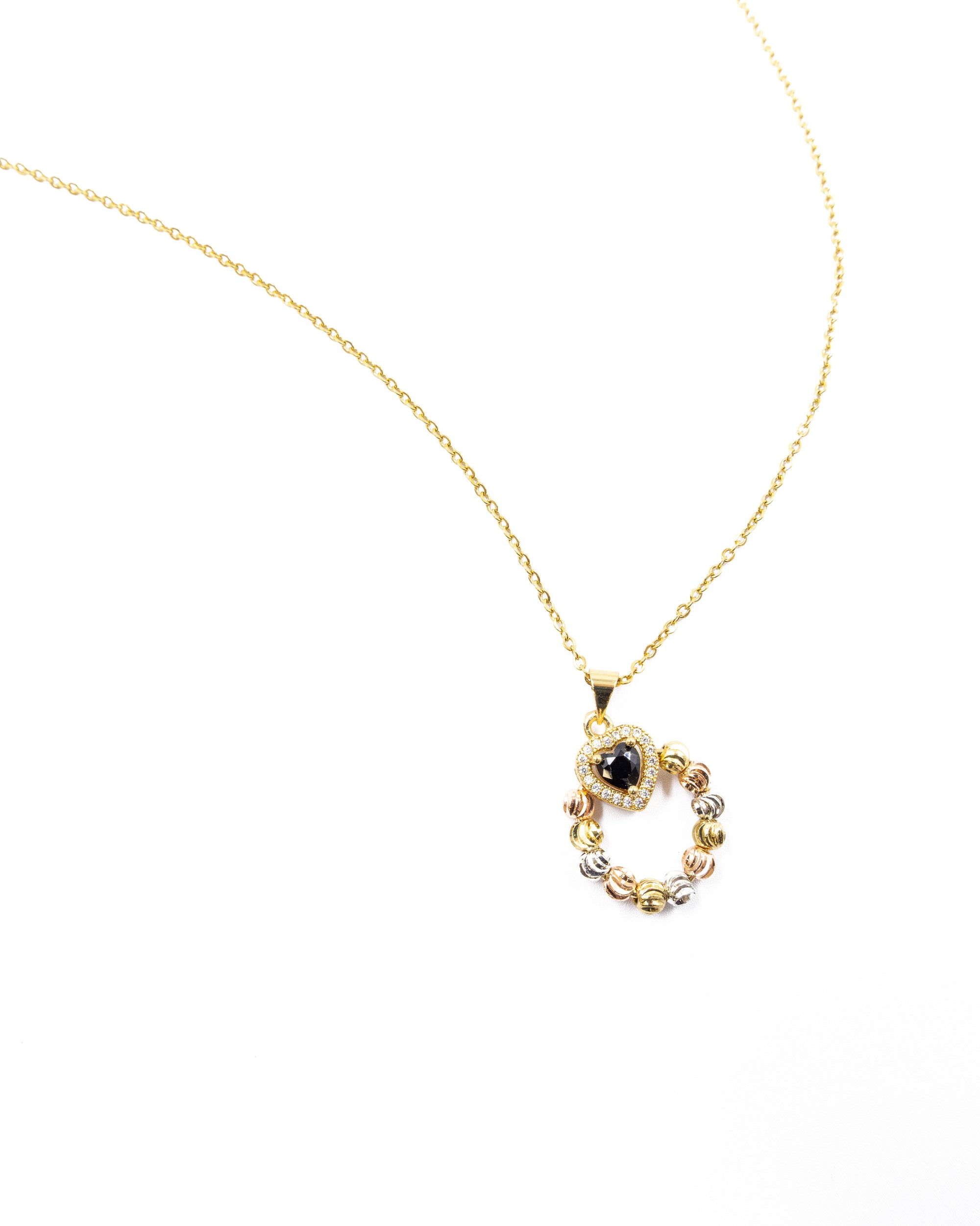 Conjunto dorado de Corazon M19 Oro Laminado