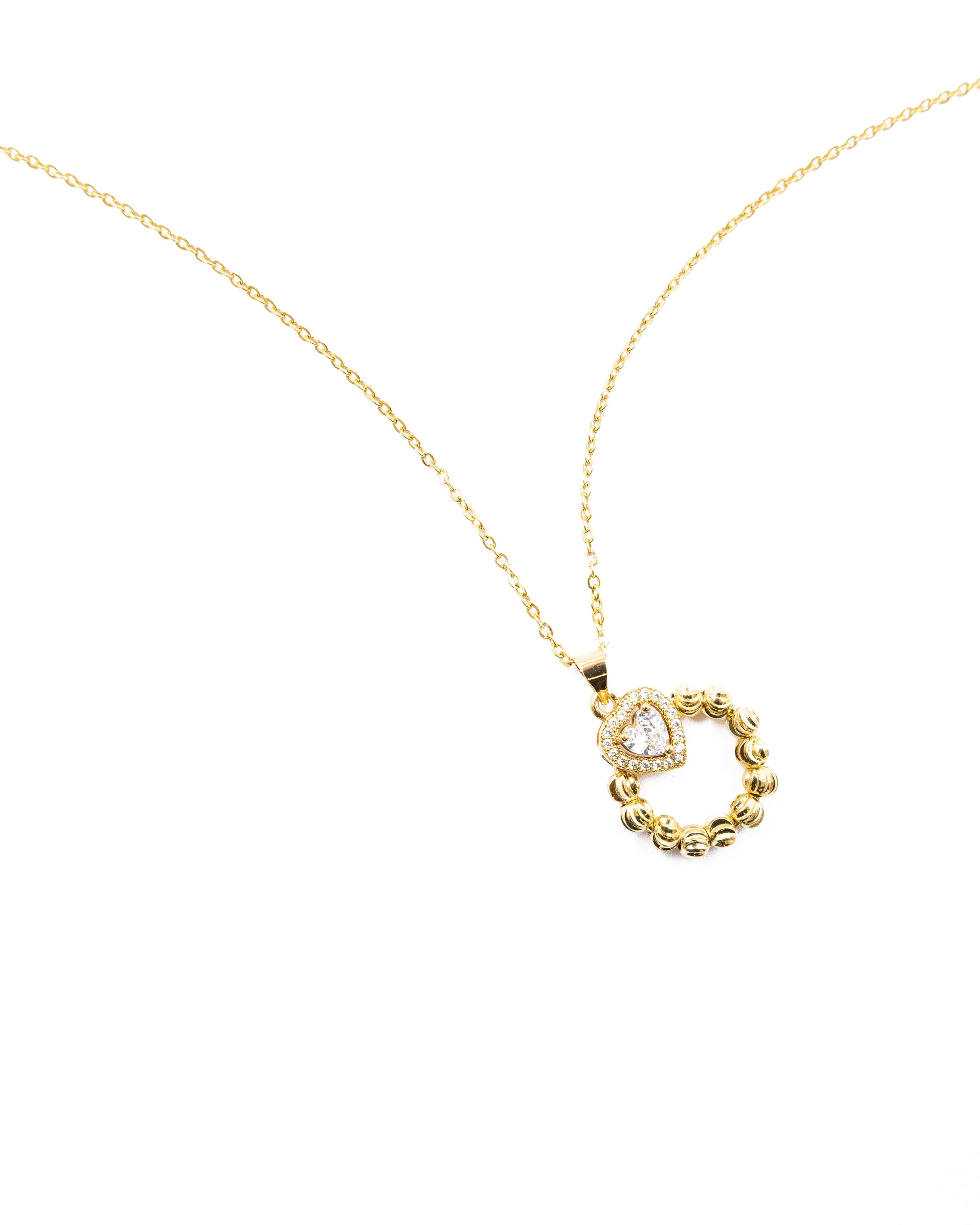 Conjunto dorado de Corazon M22 Oro Laminado