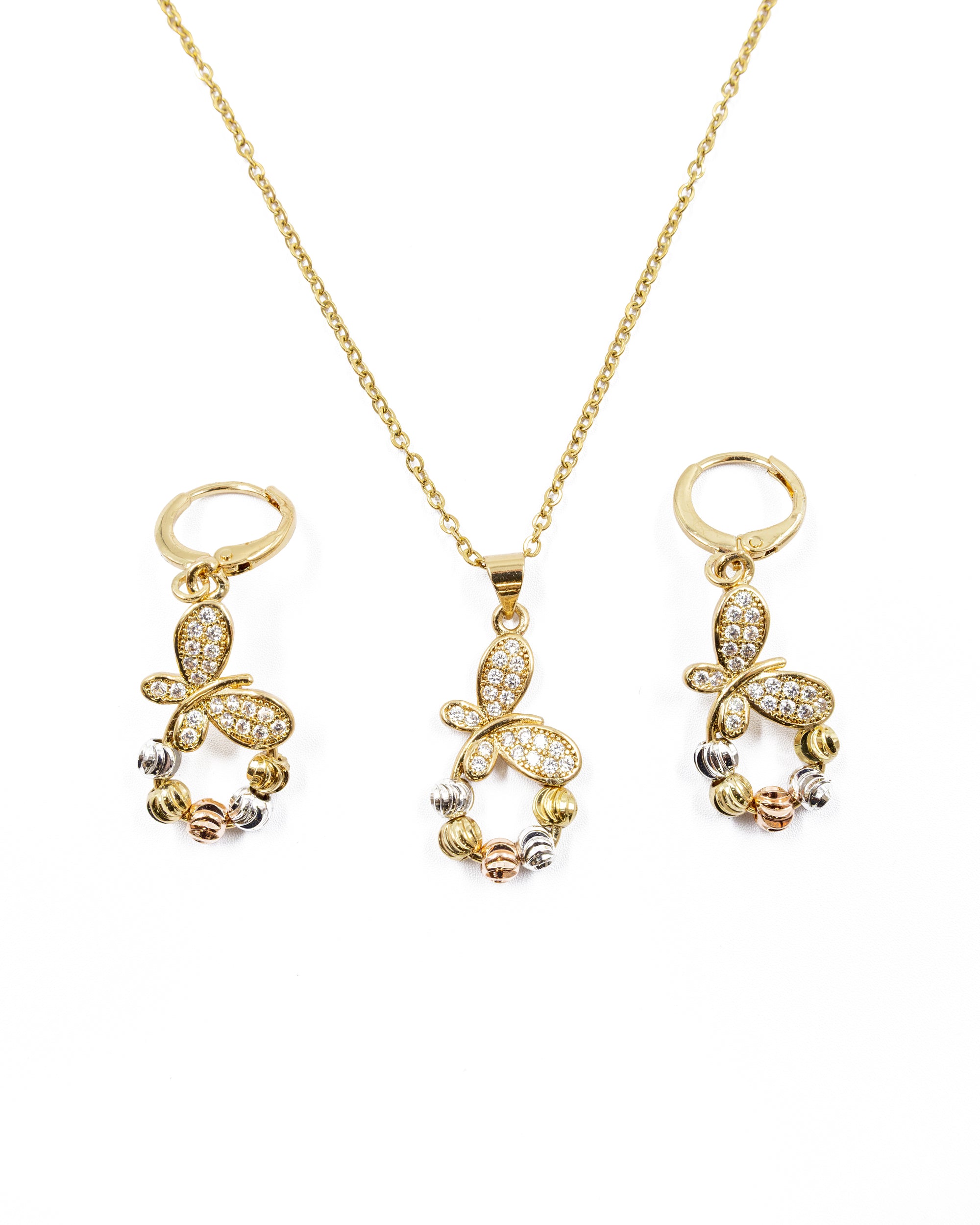 Conjunto dorado de Mariposa M23 Oro Laminado