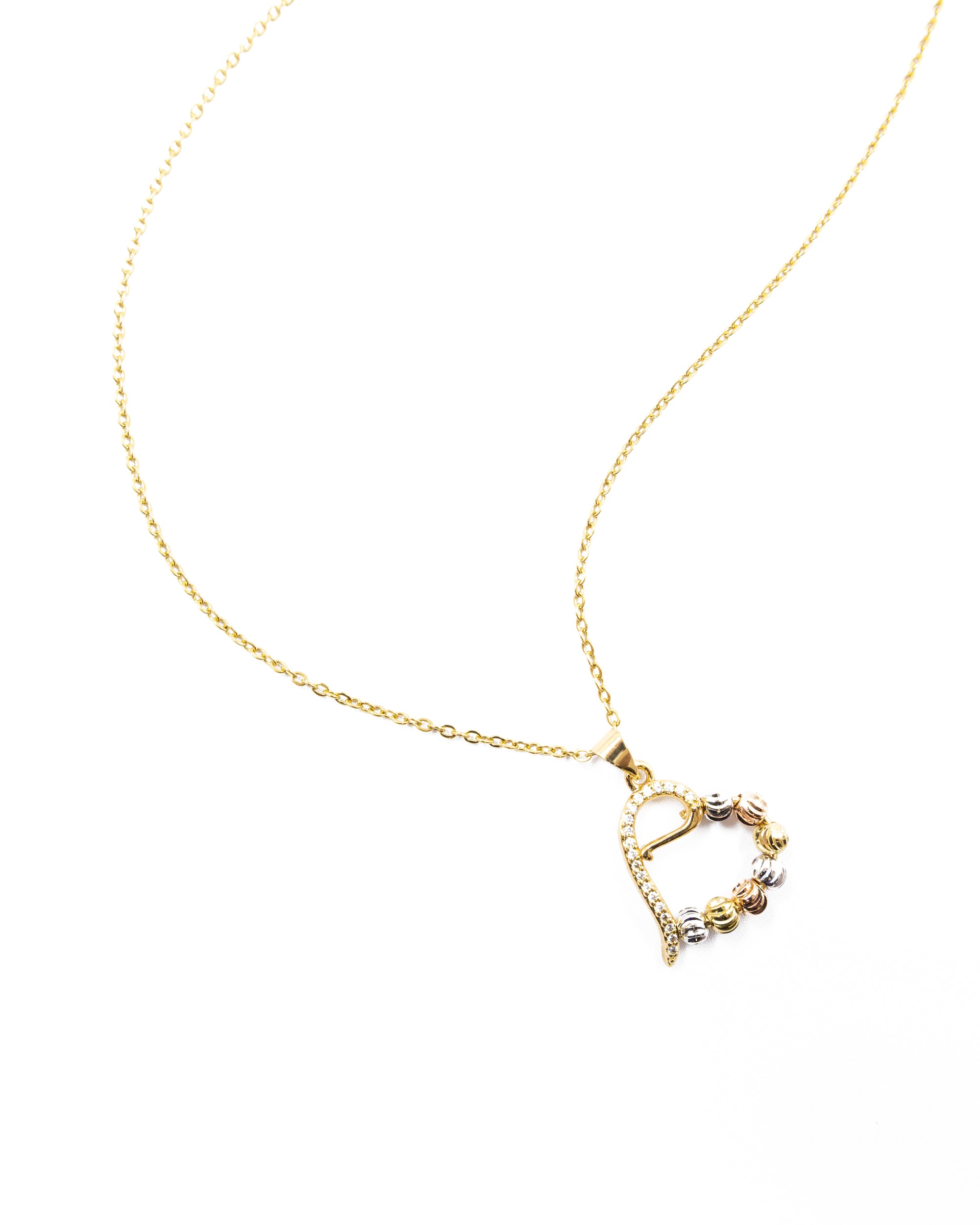 Conjunto dorado de Corazon M25 Oro Laminado