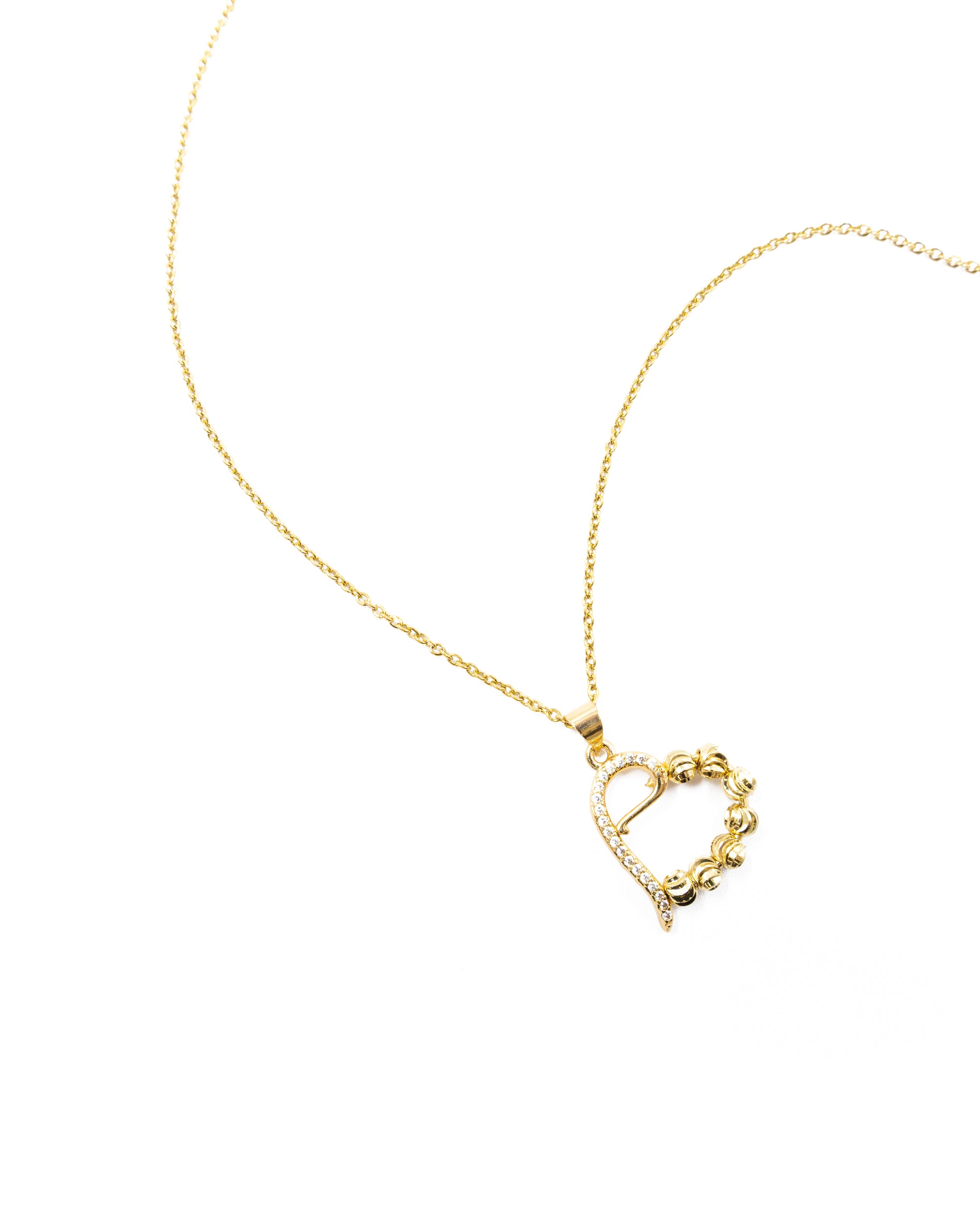 Conjunto dorado de Corazon M26 Oro Laminado