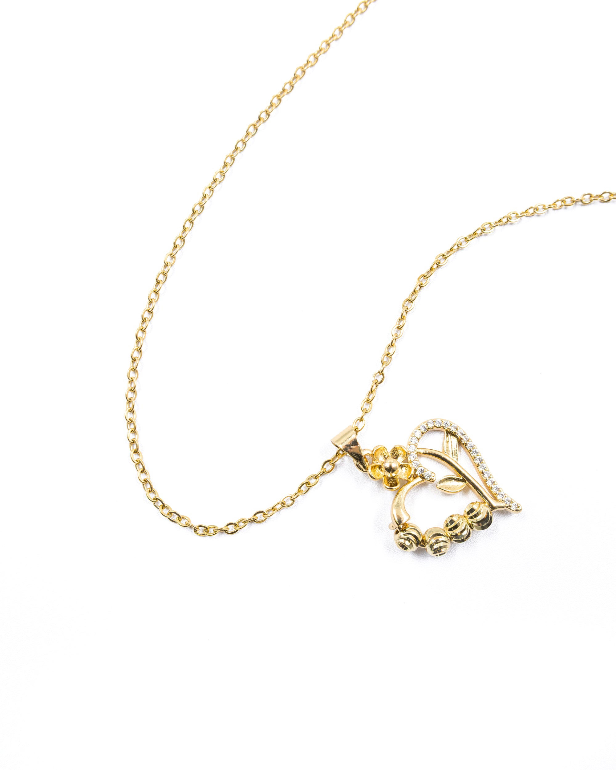 Conjunto dorado de Corazon M27 Oro Laminado