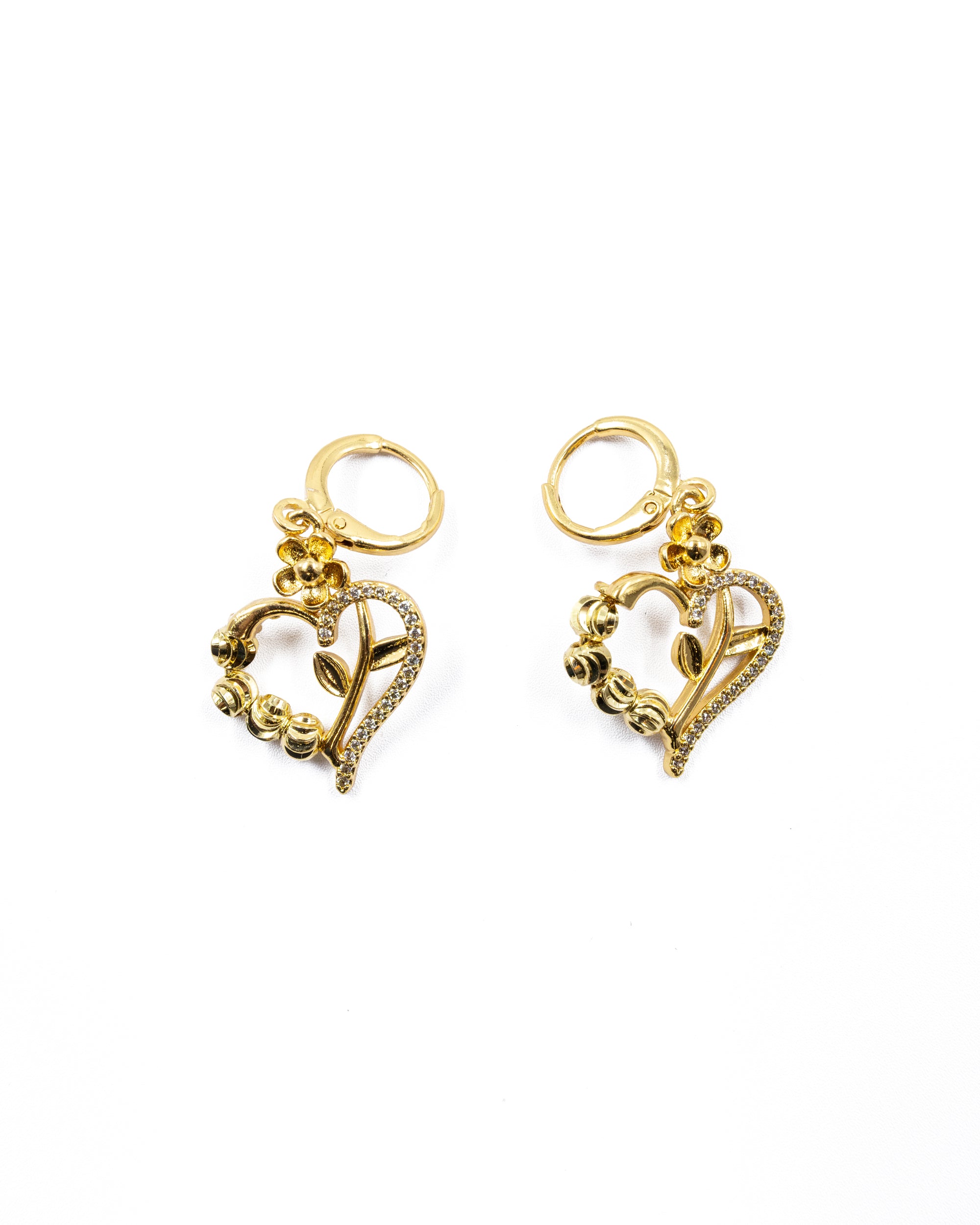 Conjunto dorado de Corazon M27 Oro Laminado