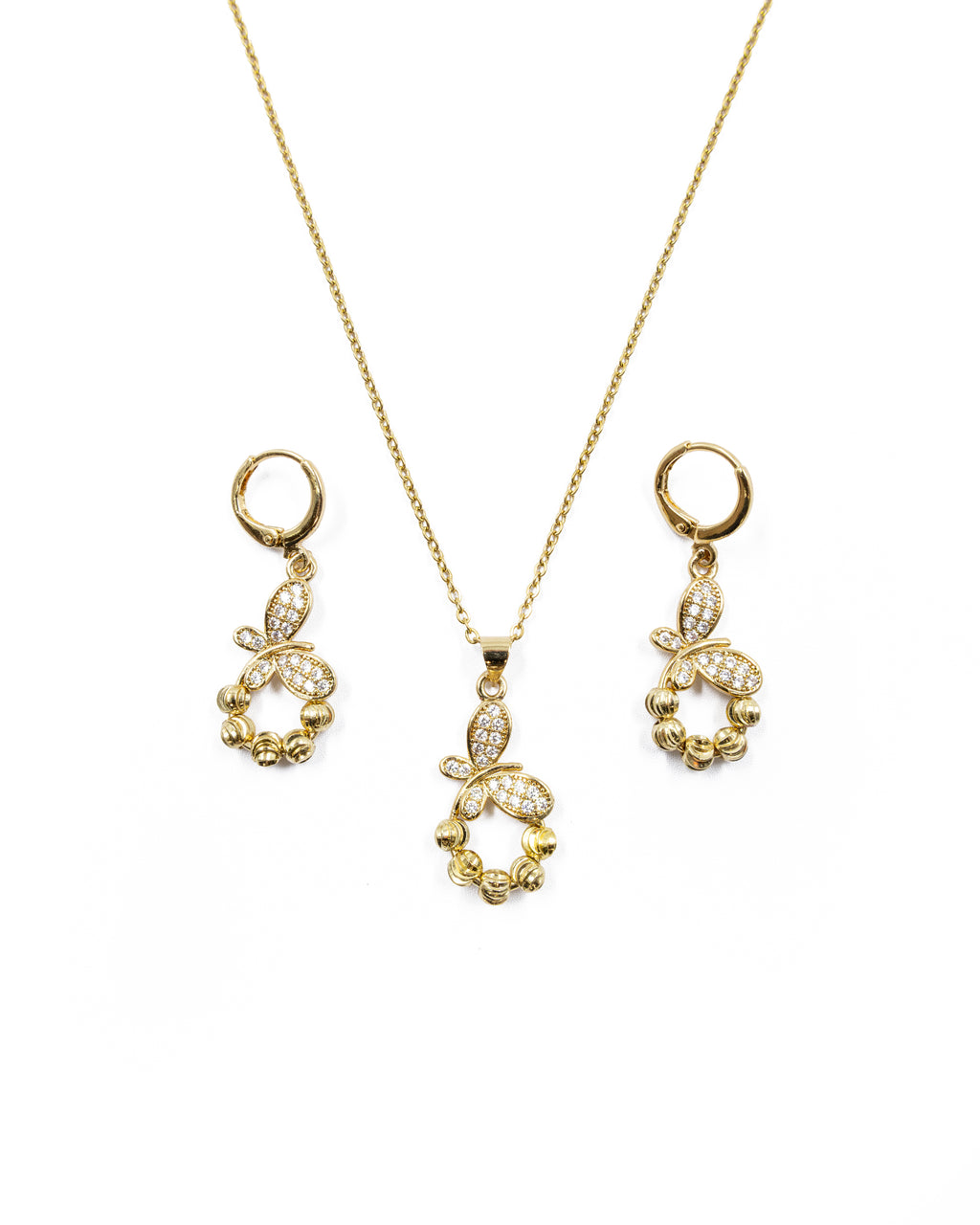 Conjunto dorado de Mariposa M28 Oro Laminado