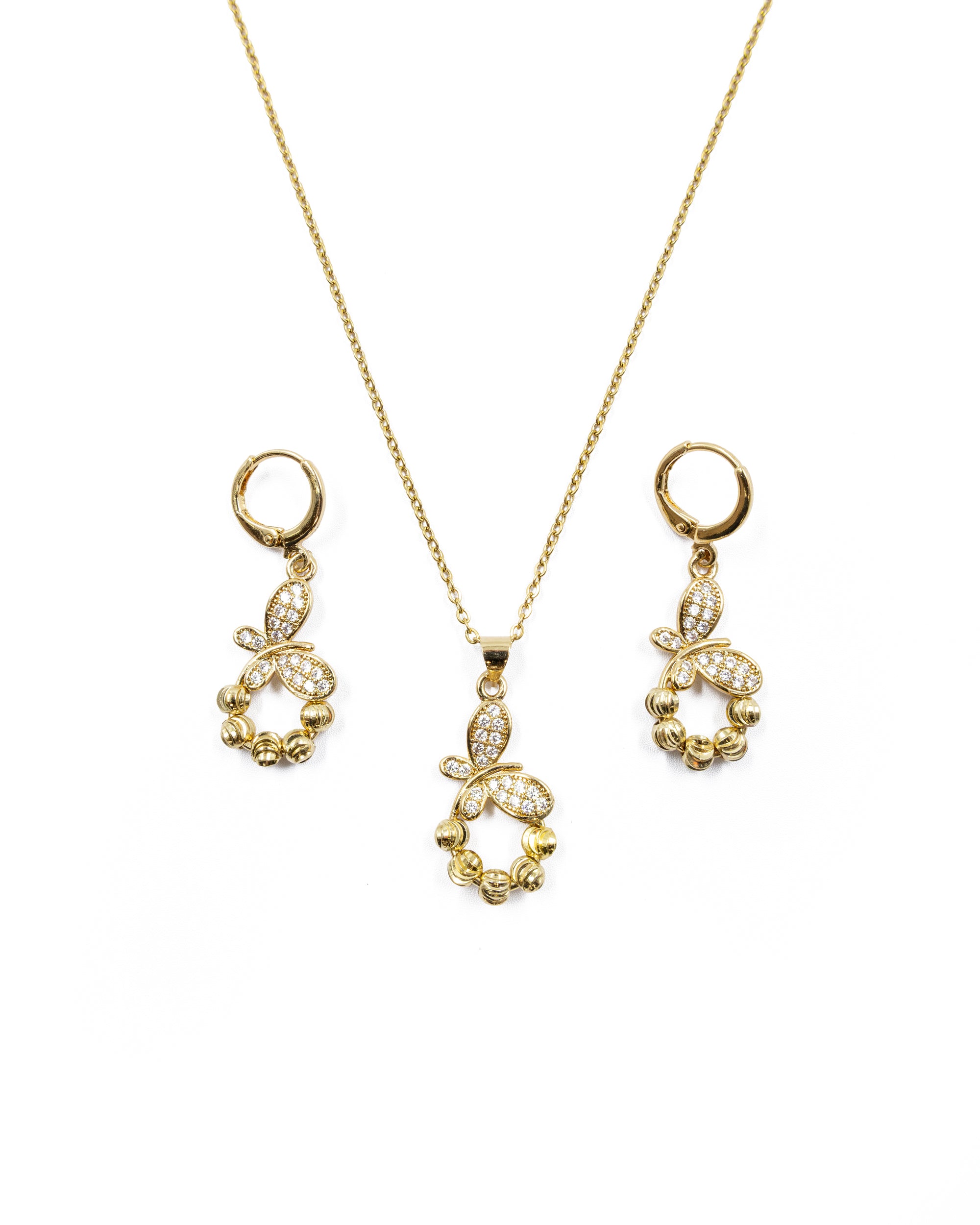 Conjunto dorado de Mariposa M28 Oro Laminado